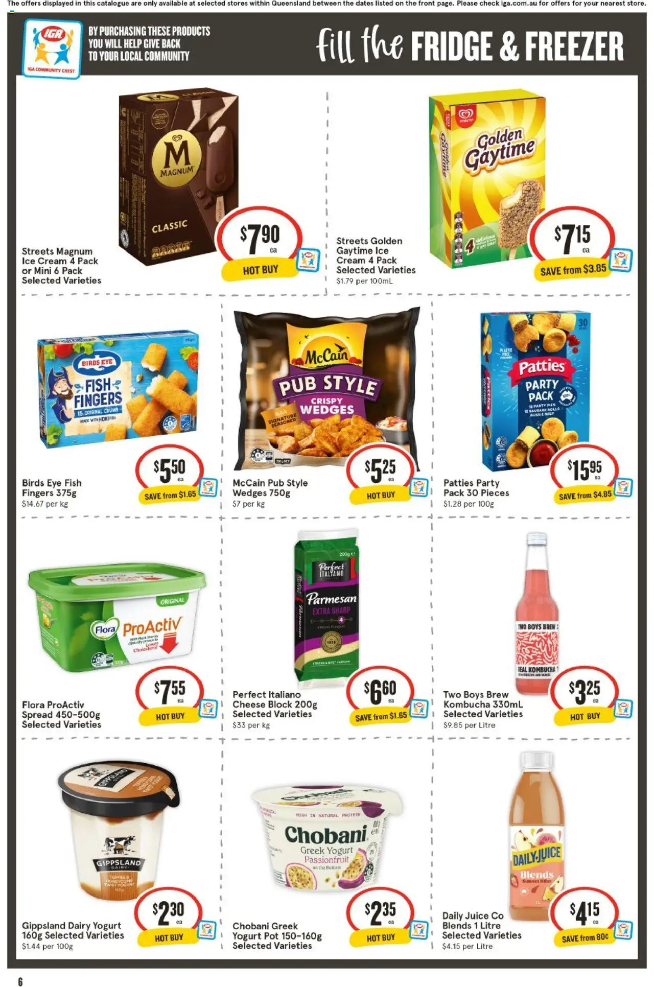 IGA catalogue - valid from 25.06.2025 | Page: 6 | Products: Pot, Cheese, Passionfruit, Ice cream