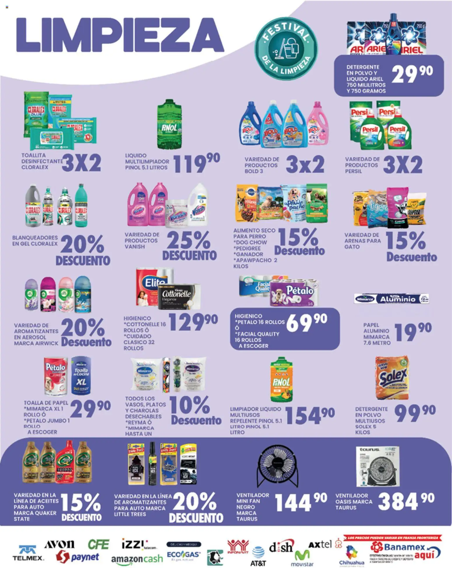 Nuevas ofertas de Alsuper válidas en toda la República Mexicana desde el 31.03.2026. ¡Encuentra las mejores ofertas en Alsuper folleto Chihuahua-Estado! | Página: 5 | Productos: Detergente, Ventilador, Repelente, Desinfectante