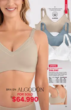 Leonisa catálogo strapless ultraligero C06/2026 -  Vista previa de la revista de la tienda Leonisa valido desde el 03.04.2026 | Página: 59 | Productos: Algodón, Brasier
