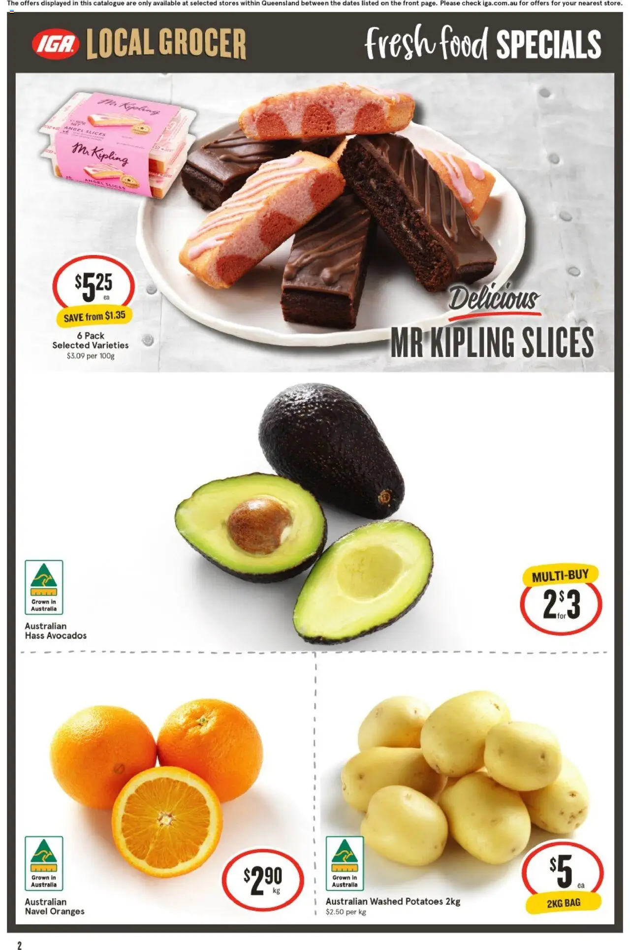 IGA catalogue - valid from 25.06.2025 | Page: 2 | Products: Oranges, Potatoes, Bag