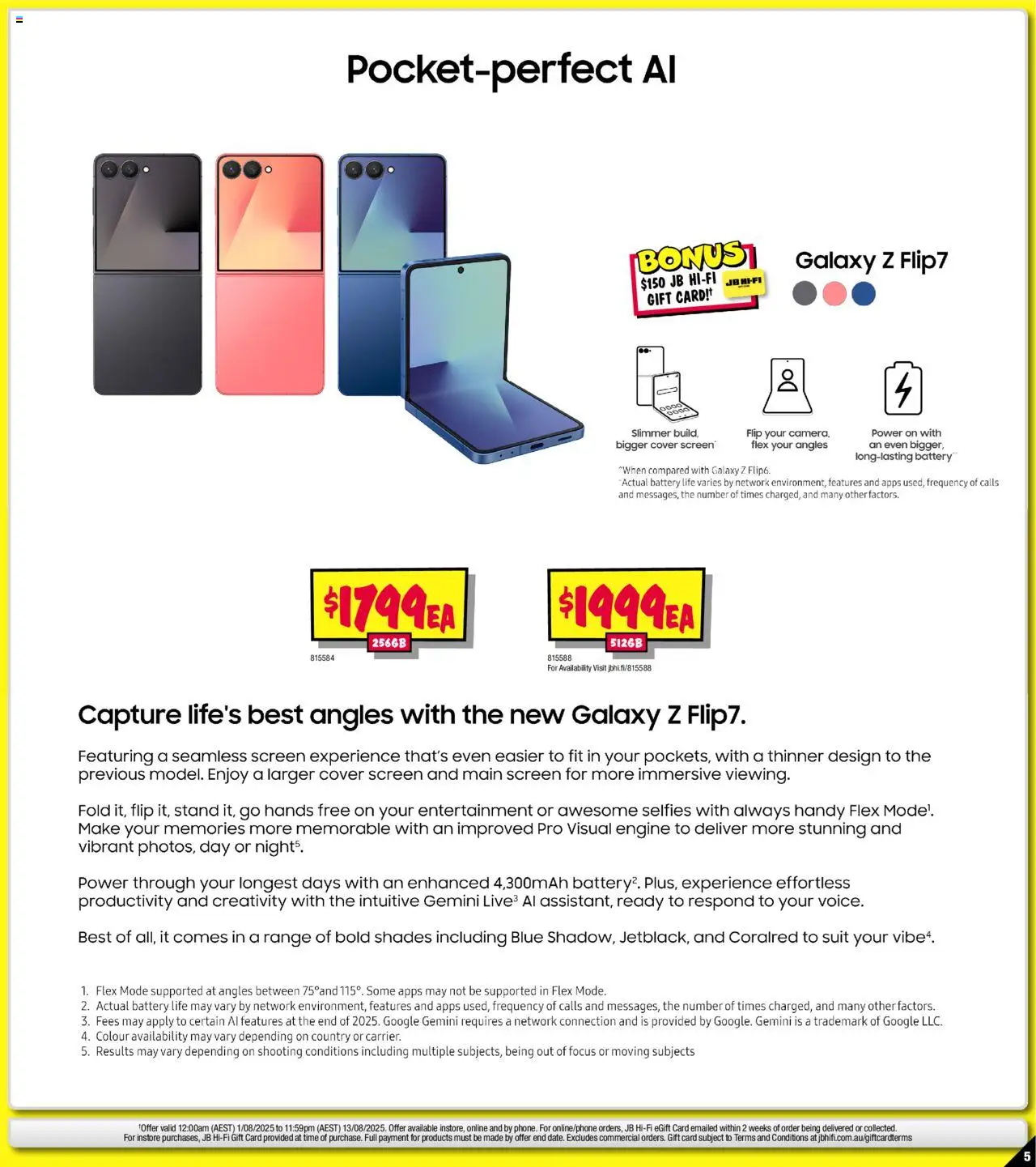 JB Hi-Fi catalogue - valid from 01.08.2025 | Page: 5 | Products: Battery, Suit, Screen