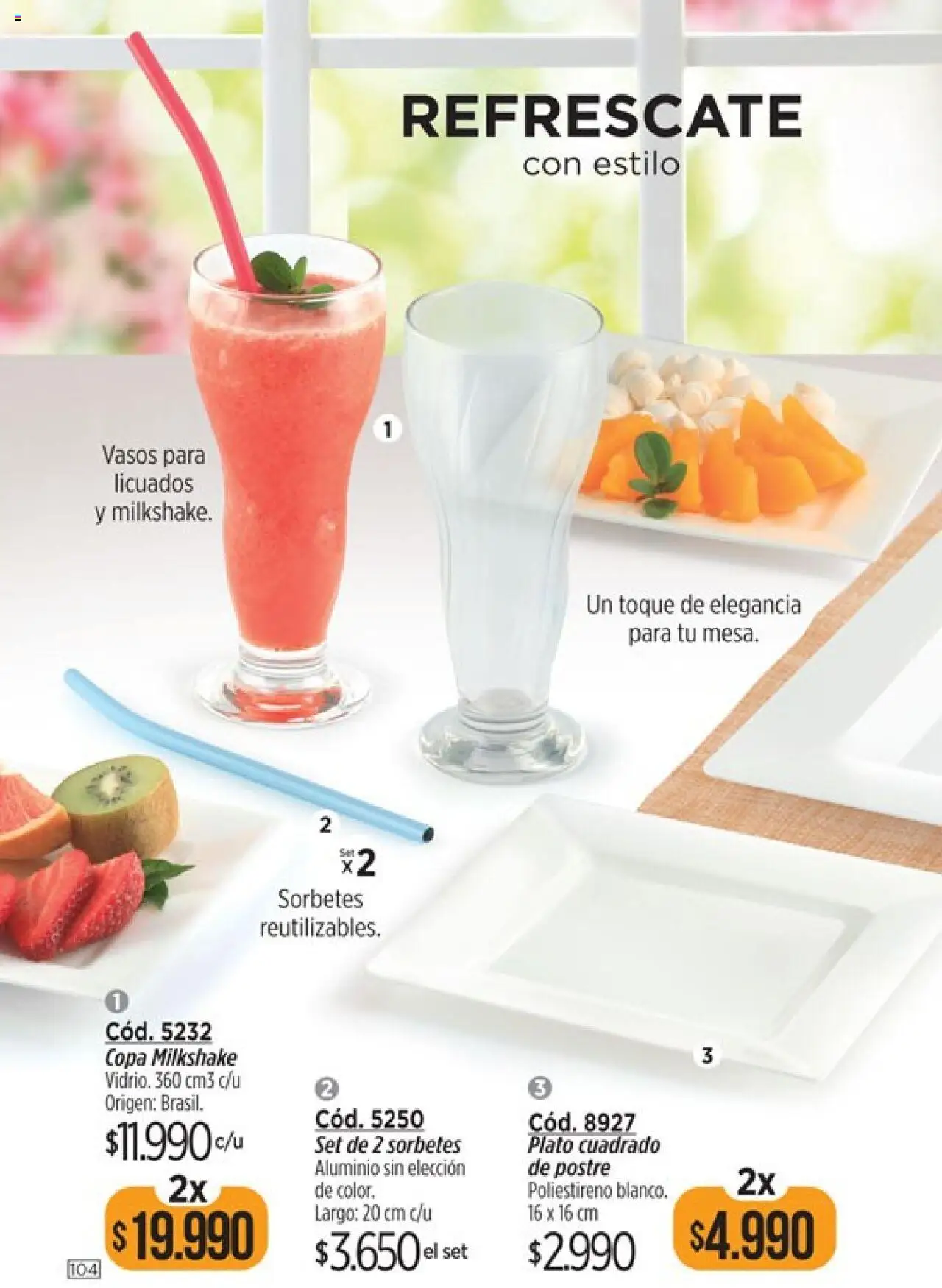 Catálogo Amodil Campaña 16 │ válido desde el 01.10.2025 | Página: 104 | Productos: Vasos