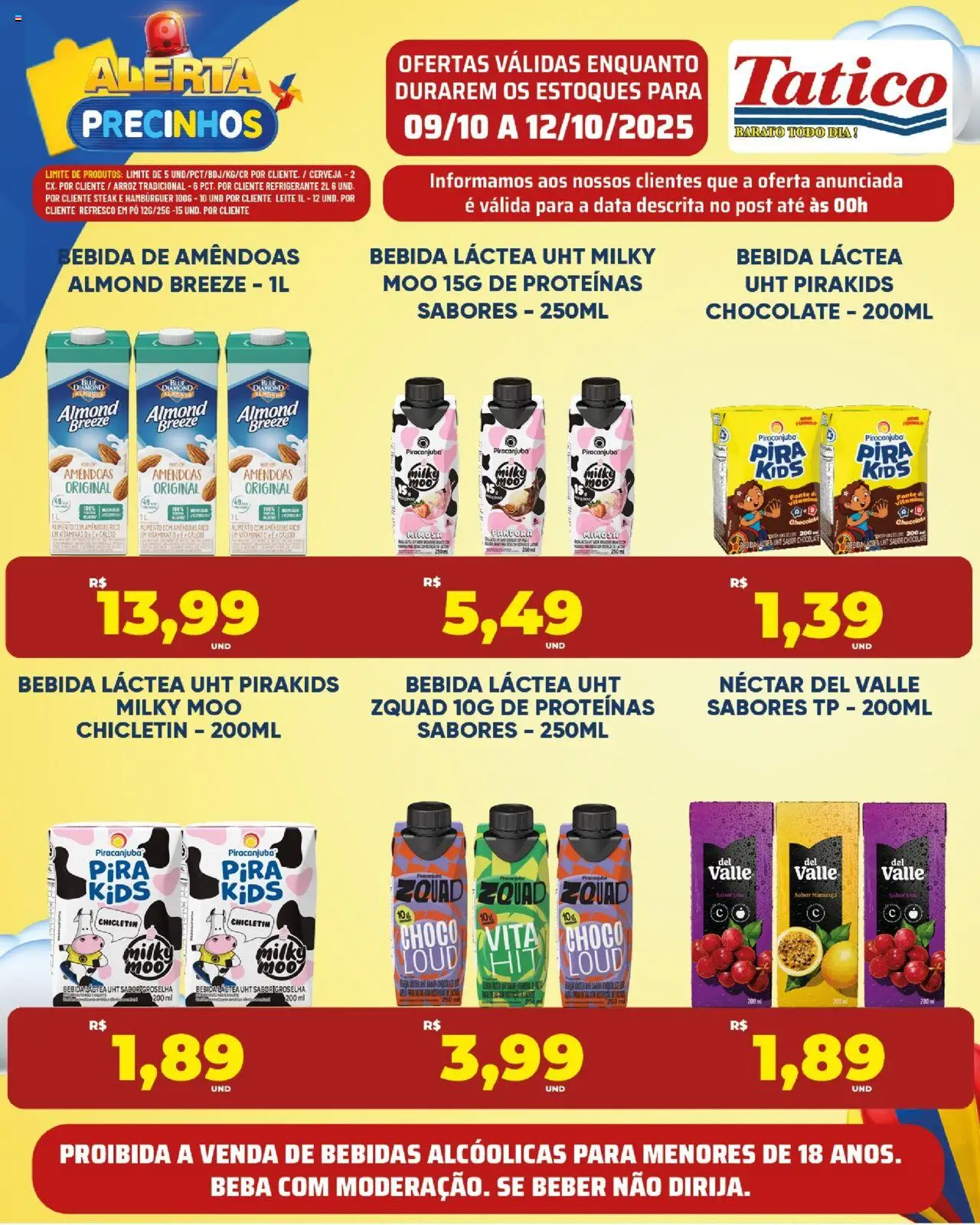 Tatico Folheto - válido de 10.10.2025 | Página: 30 | Produtos: Maracujá, Cálcio, Bebida, Amêndoas