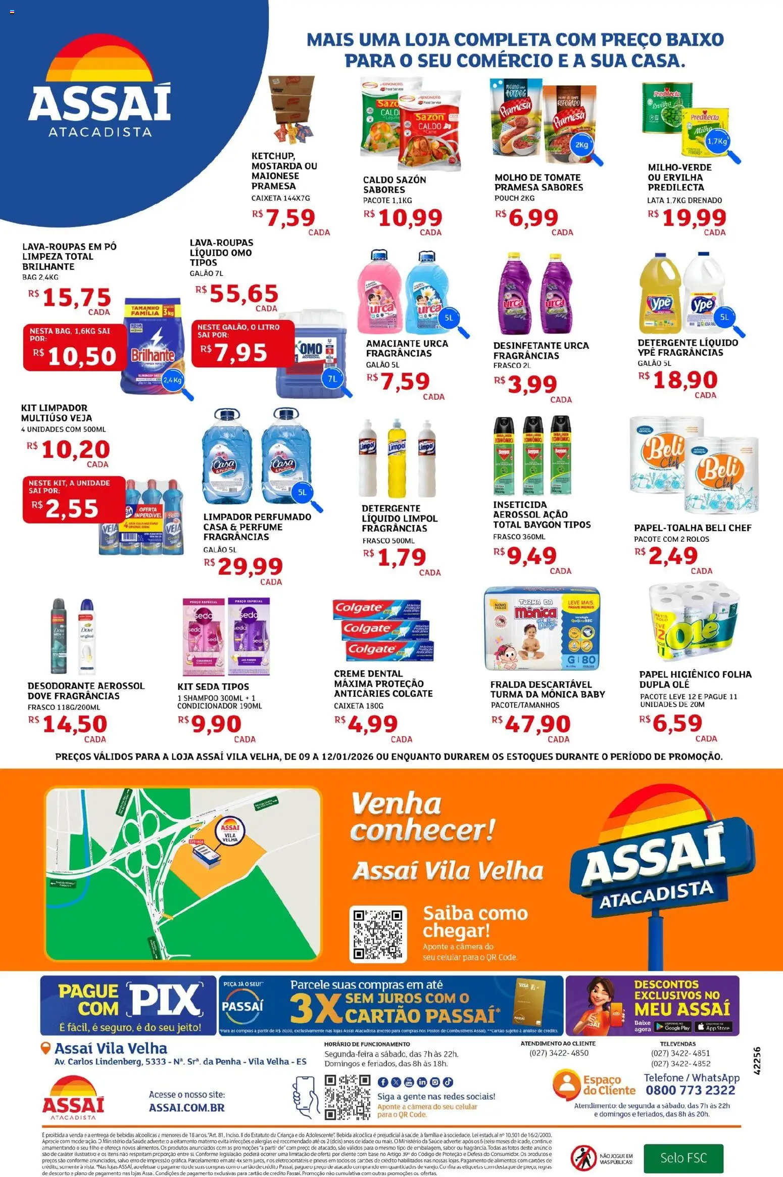 Assaí Atacadista Folheto - válido de 09.01.2026 | Página: 4 | Produtos: Shampoo, Perfume, Desodorante, Detergente