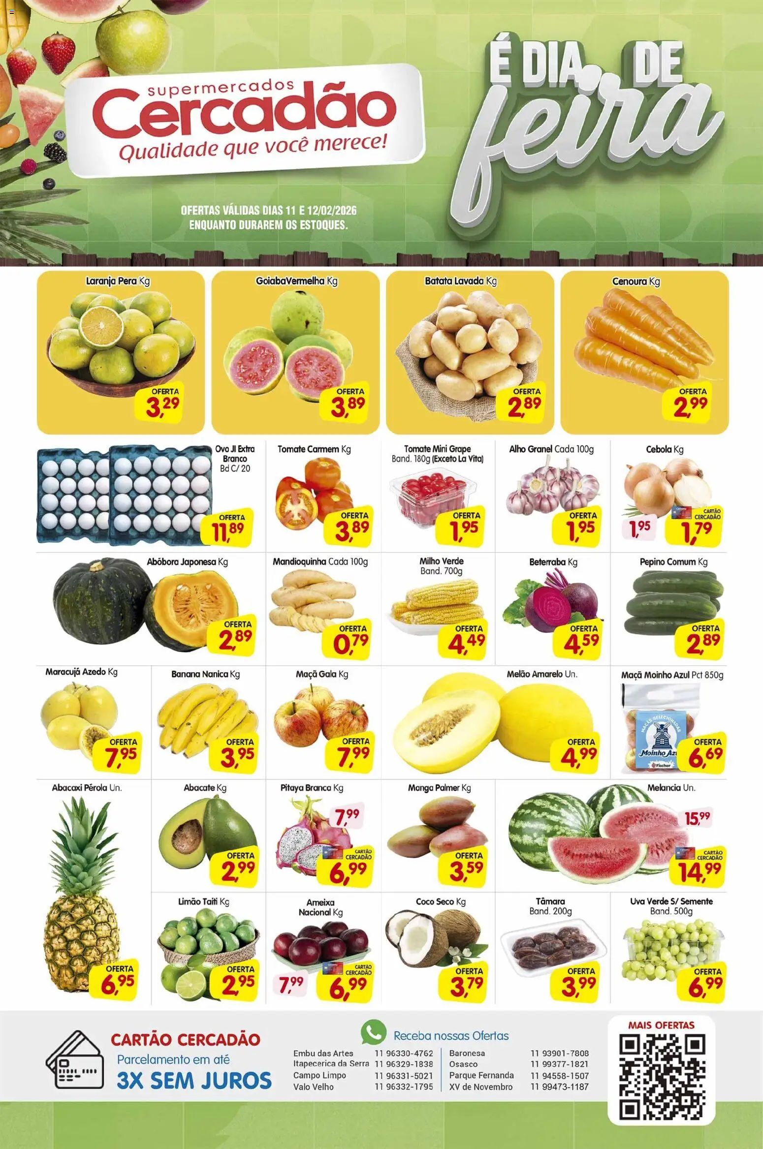 Cercadão Folheto - válido de 11.02.2026 | Página: 1 | Produtos: Beterraba, Cebola, Mandioquinha, Cenoura