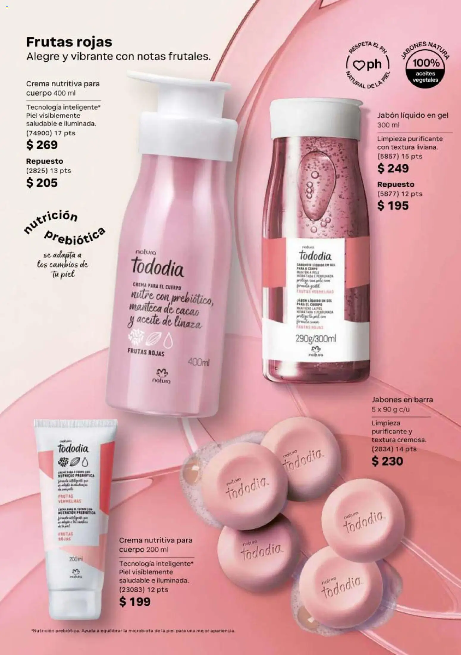 Nuevas ofertas de Natura válidas en toda la República Mexicana desde el 02.04.2026. ¡Encuentra las mejores ofertas en Natura campaña 6 2026! | Página: 130 | Productos: Jabón líquido, Cacao, Barra, Jabón