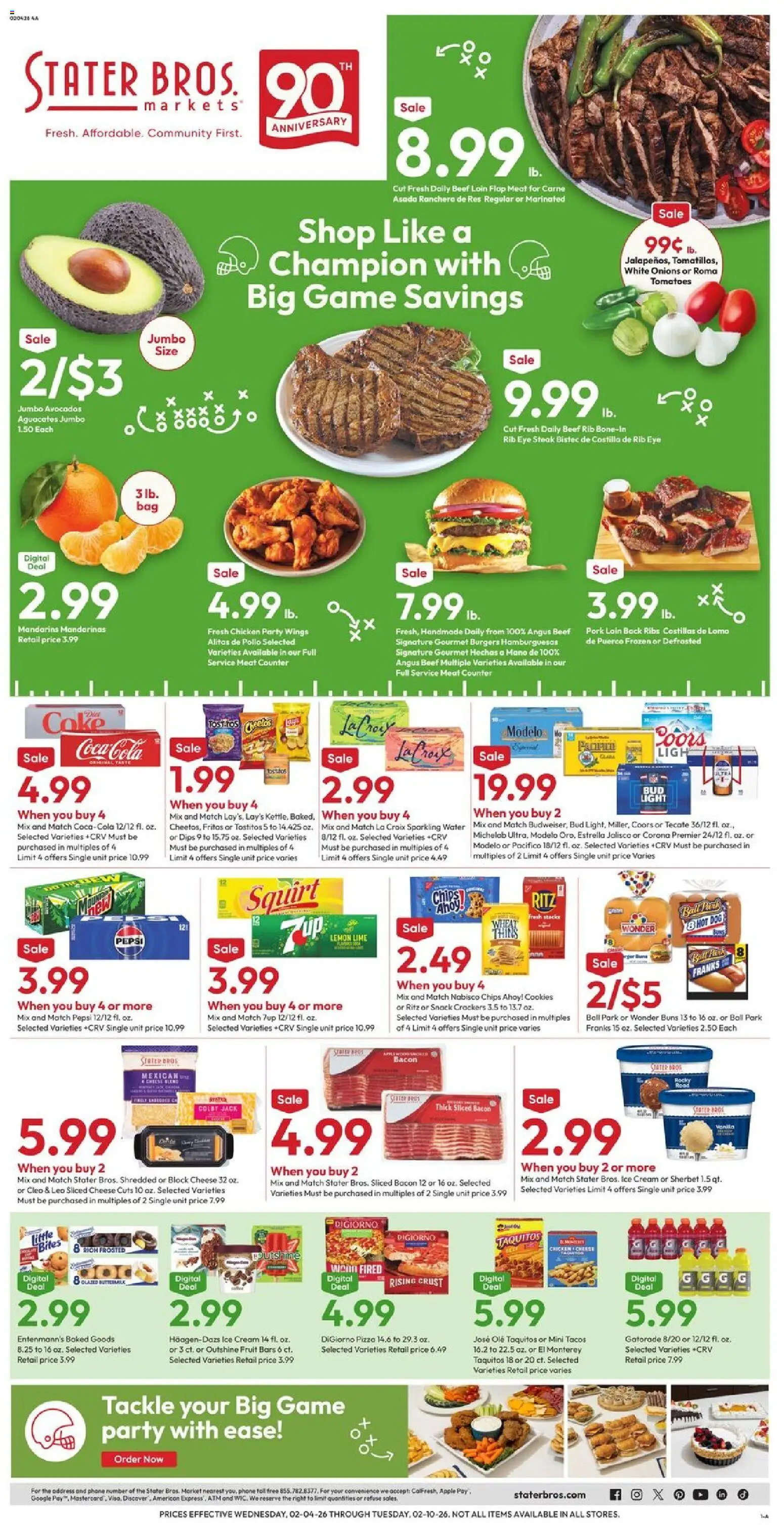 Stater Bros Weekly Ad - valid from 04.02.2026 | Page: 1