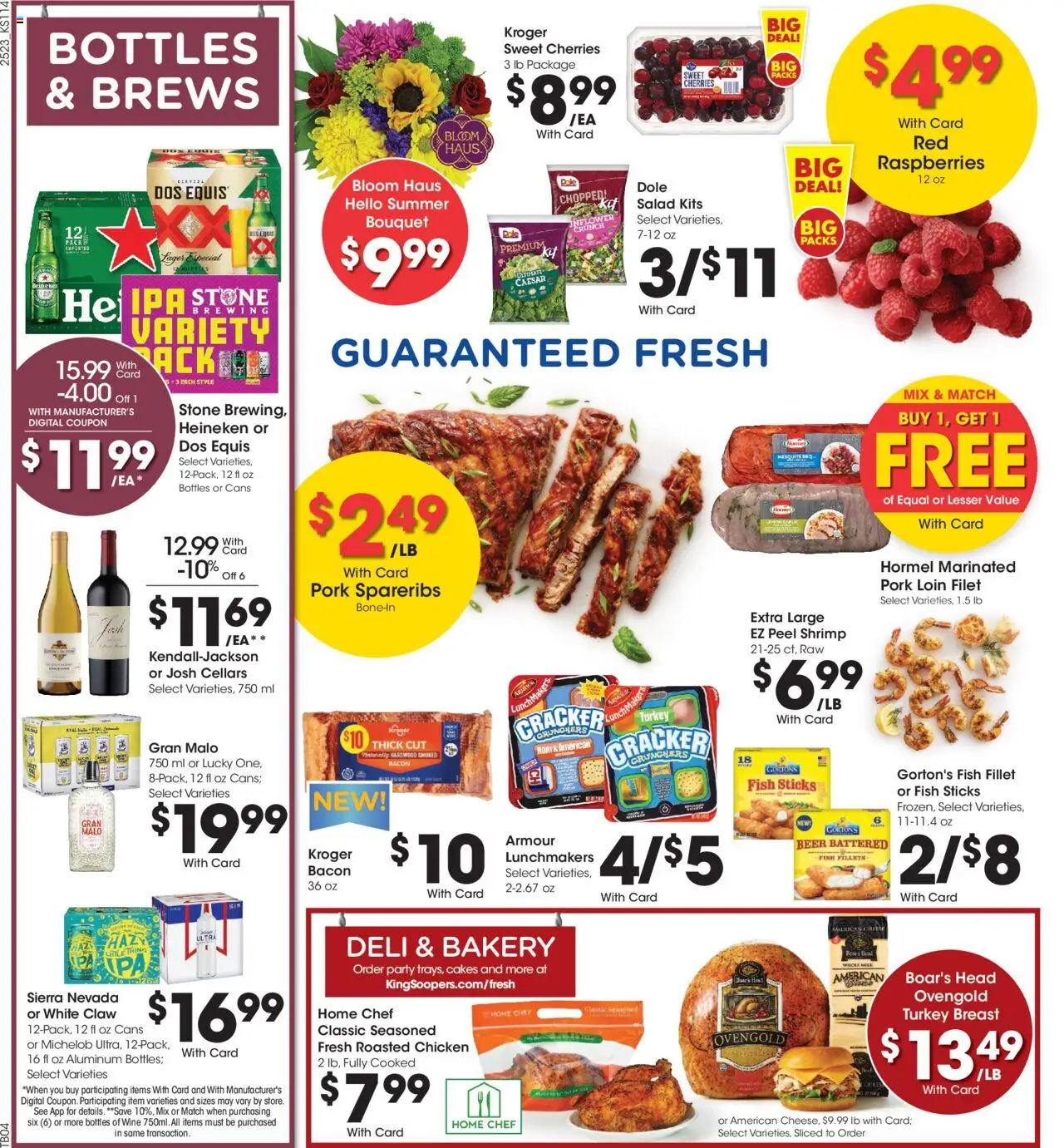 King Soopers Weekly Ad - valid from 09.07.2025 | Page: 9 | Products: Ham, Beer, Lemon, Garlic