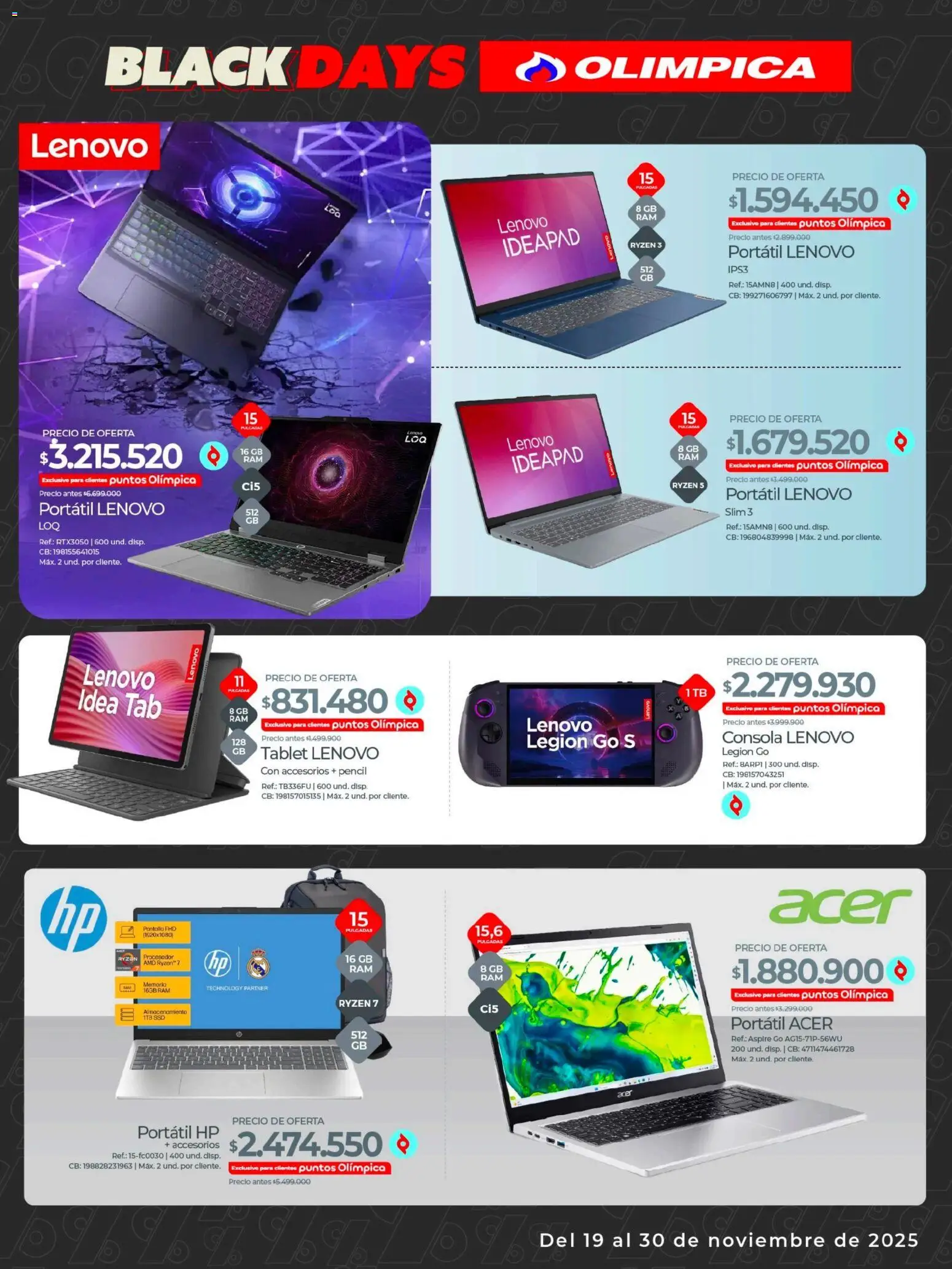 Olímpica revista - valida desde el 19.11.2025 | Página: 7 | Productos: Tablet