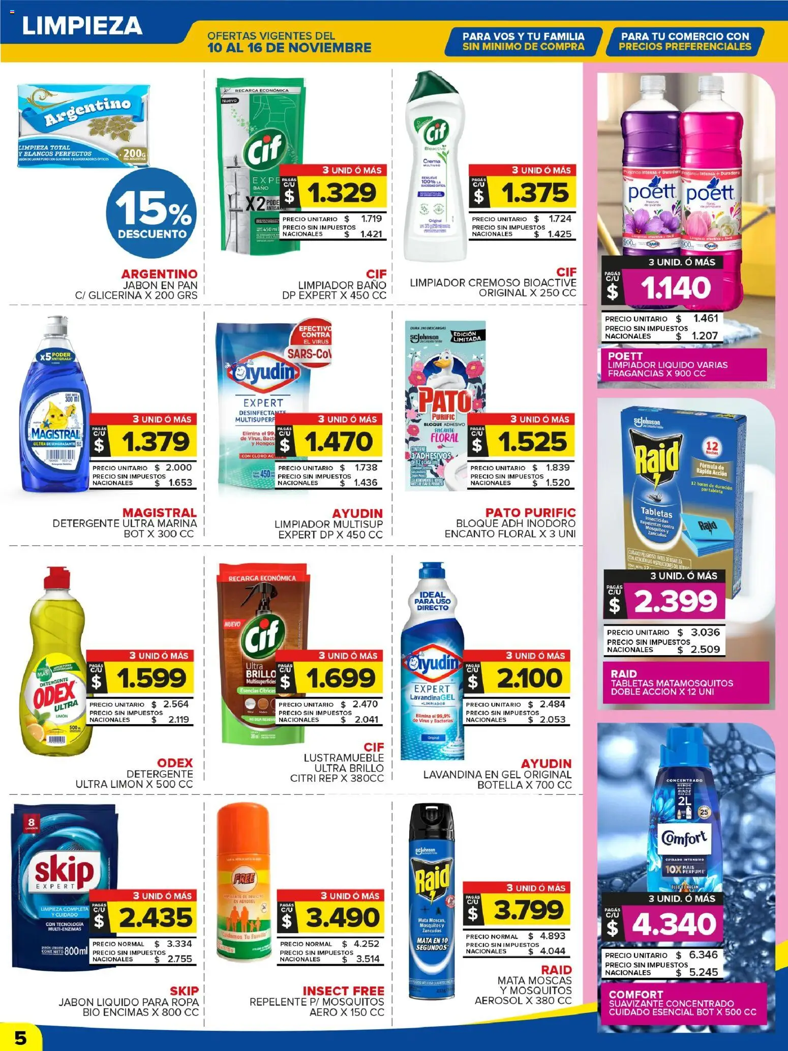 Carrefour Maxi catálogo │ válido desde el 10.11.2025 | Página: 7 | Productos: Lavandina, Brillo, Detergente, Limón