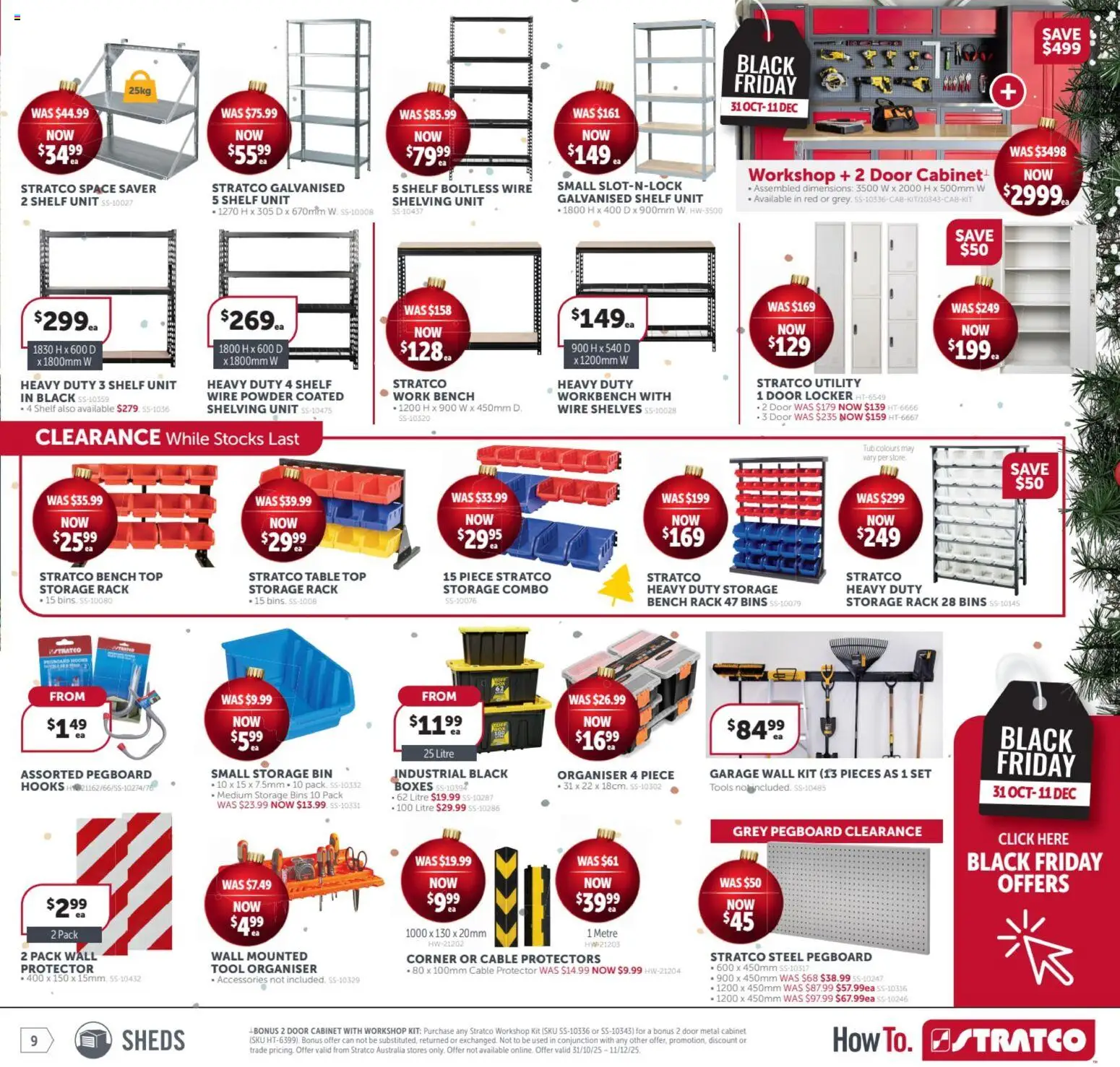 Stratco catalogue - valid from 31.10.2025 | Page: 9 | Products: Cabinet, Table, Door, Powder
