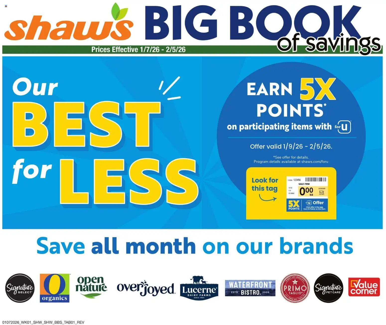Shaw's Big Book of Savings - valid from 07.01.2026 | Page: 1