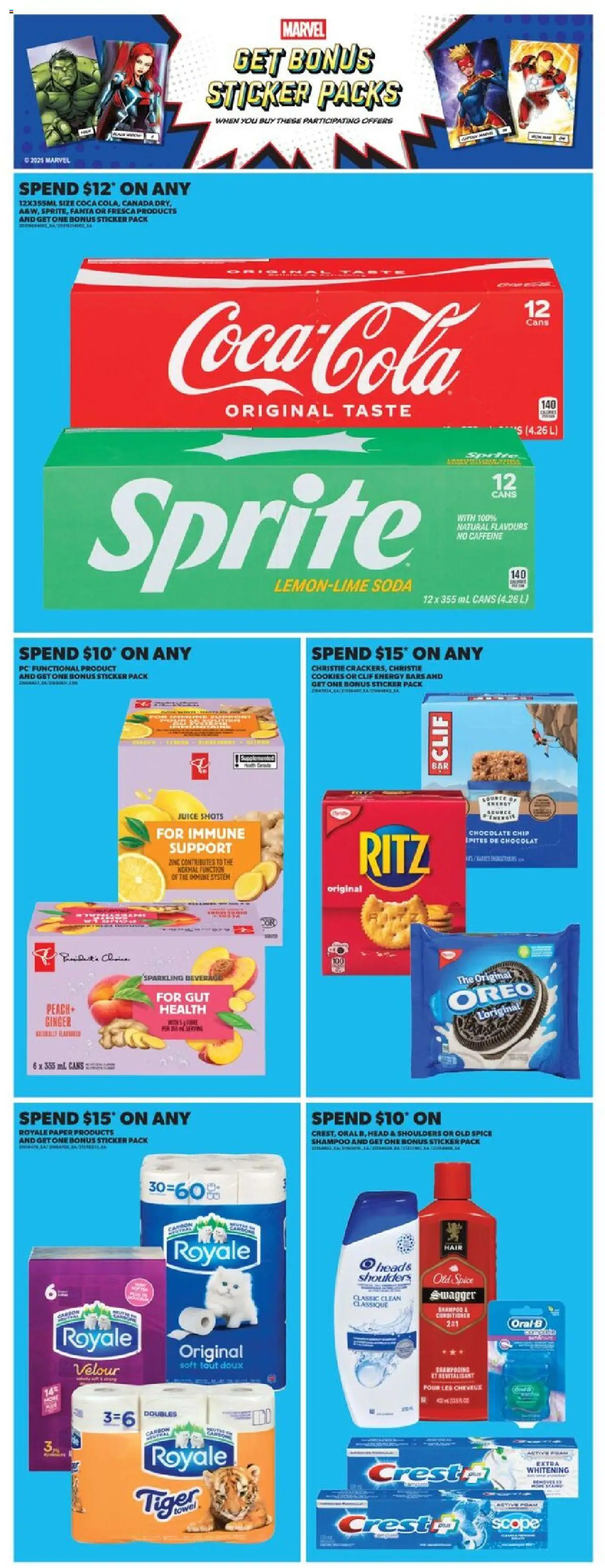 Real Canadian Superstore flyer valid from 25.09.2025 | Page: 12 | Products: Cookies, Conditioner, Chocolate, Juice