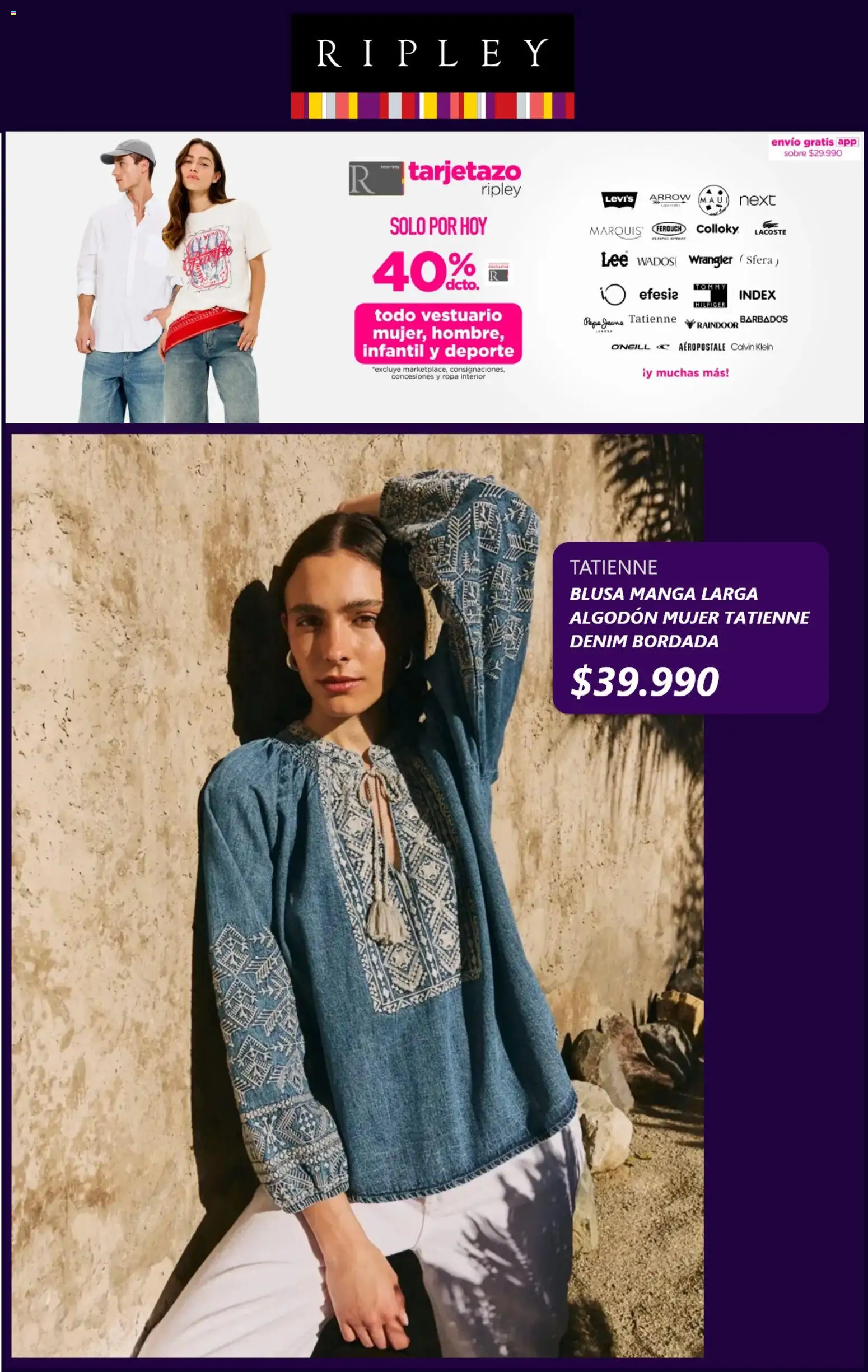 Ripley ofertas  │ válido desde el 23.10.2025 | Página: 5 | Productos: Manga, Ropa, Blusa, Ropa interior