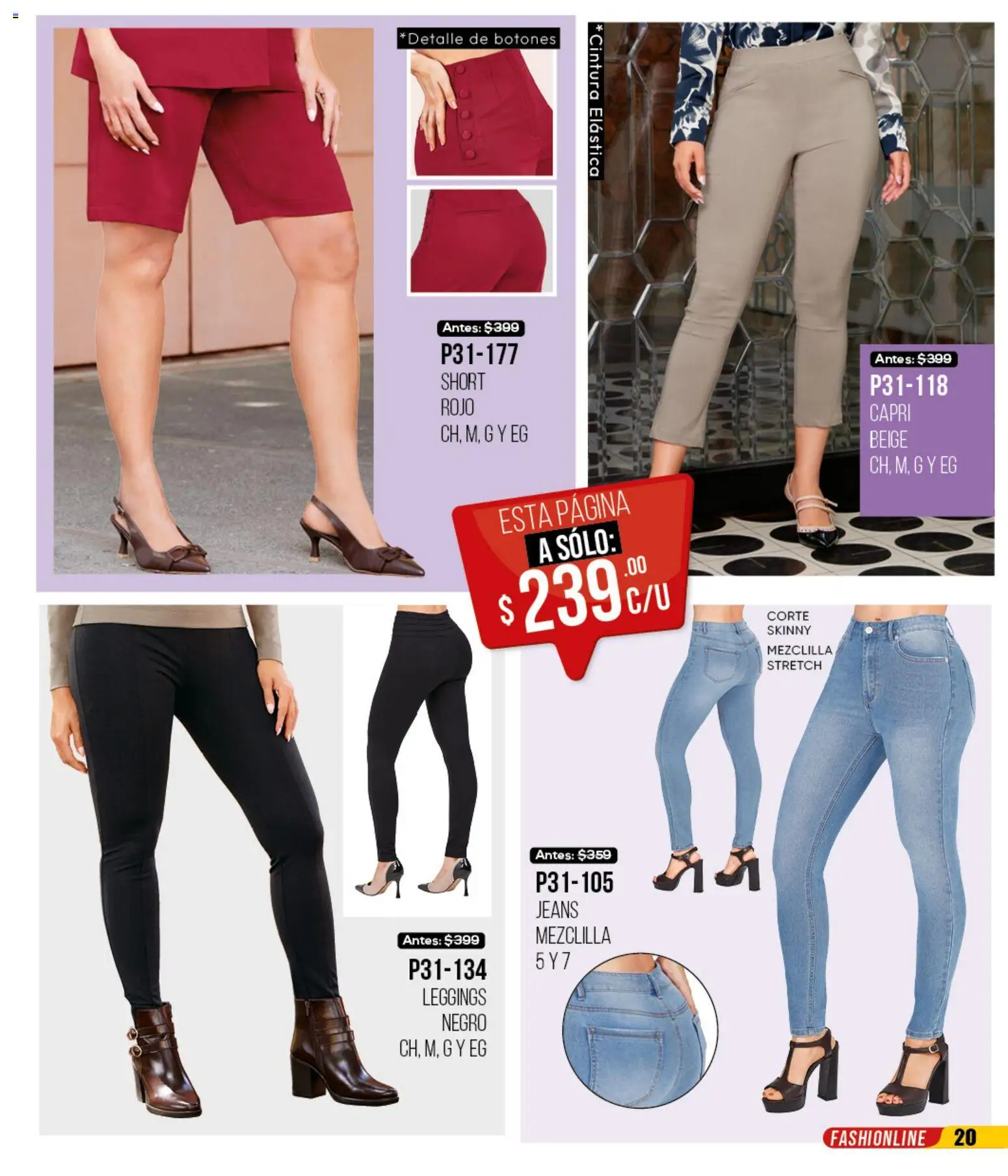 Nuevas ofertas de Cklass válidas en toda la República Mexicana desde el 12.01.2026. ¡Encuentra las mejores ofertas en Cklass catálogo Mega Ofertas Ropa! | Página: 21 | Productos: Leggings, Short