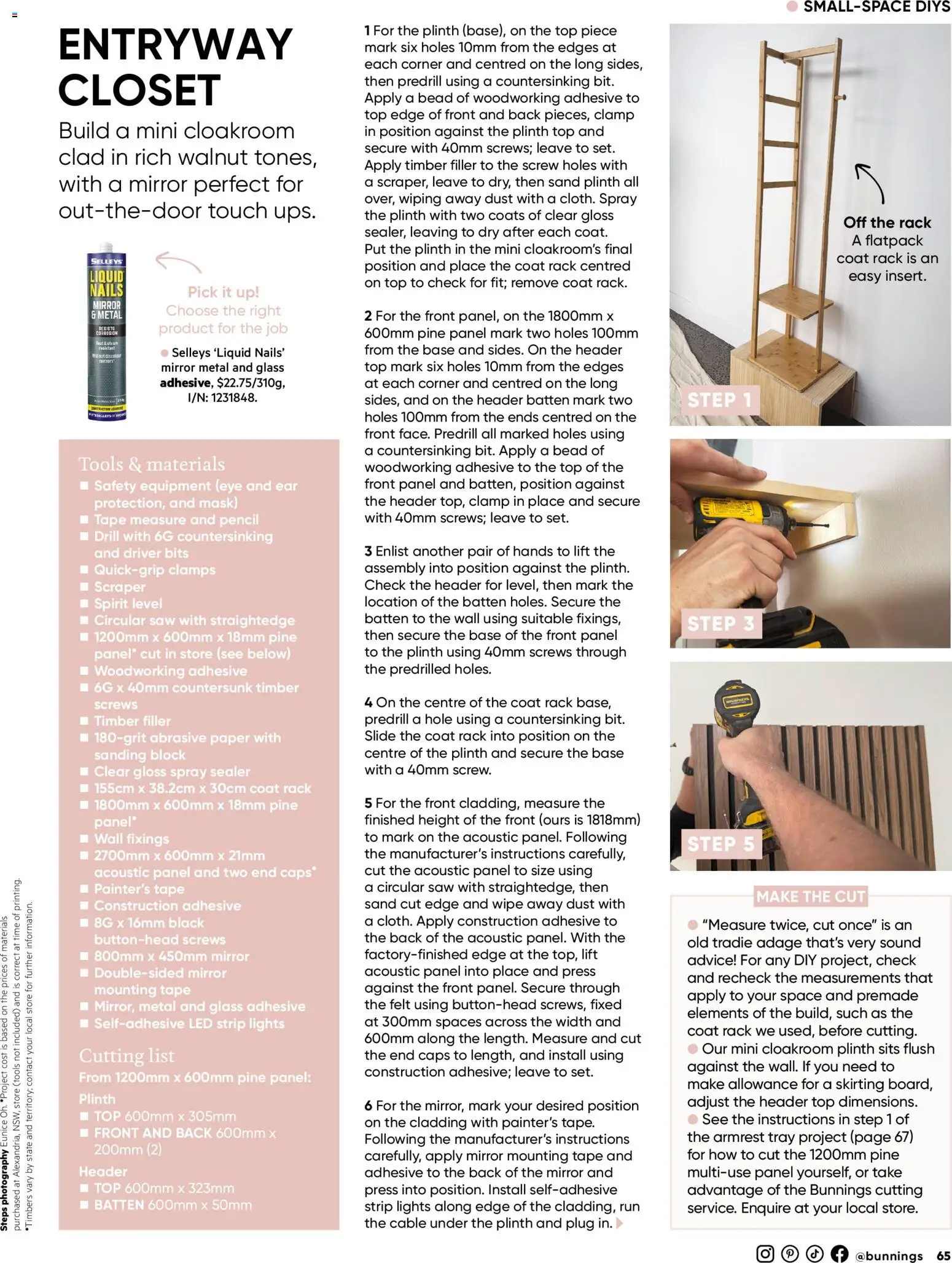 Bunnings Warehouse catalogue - valid from 01.02.2026 | Page: 65 | Products: Closet, Mask, Cable, Press