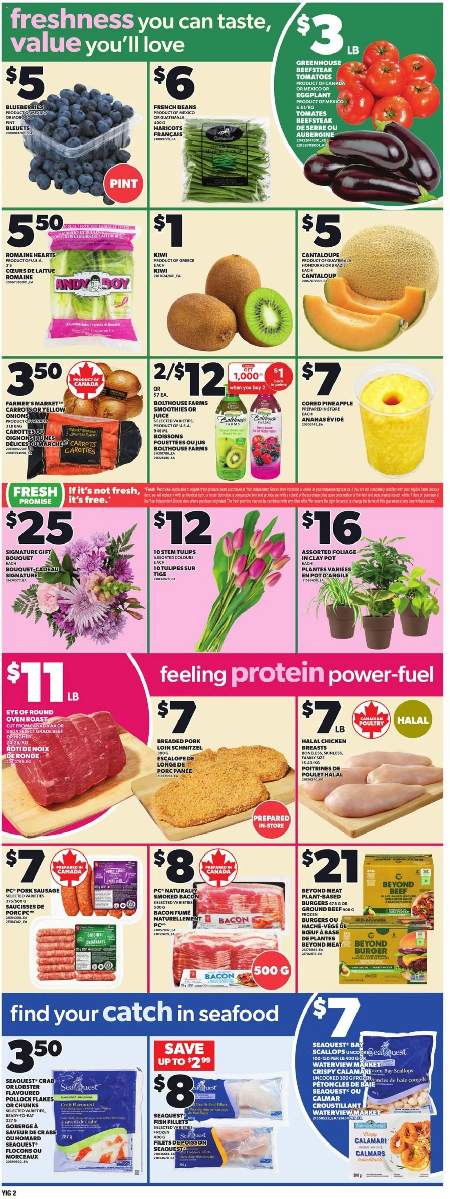 Independent Grocer flyer valid from 19.02.2026 | Page: 5 | Products: Fish, Pineapple, Oil, Pork