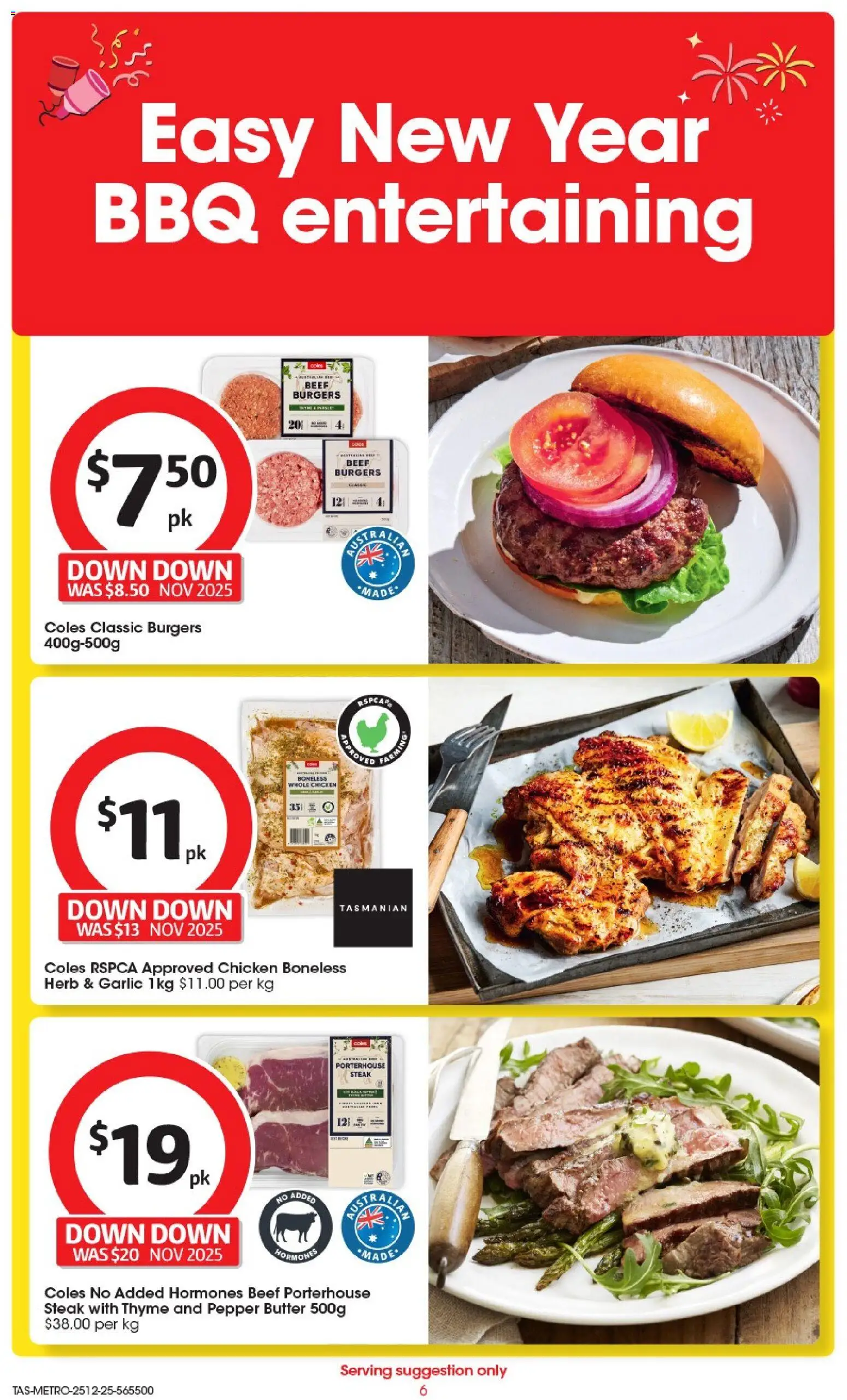 Coles catalogue - valid from 25.12.2025 | Page: 7 | Products: Beef, Steak, Pepper, Garlic