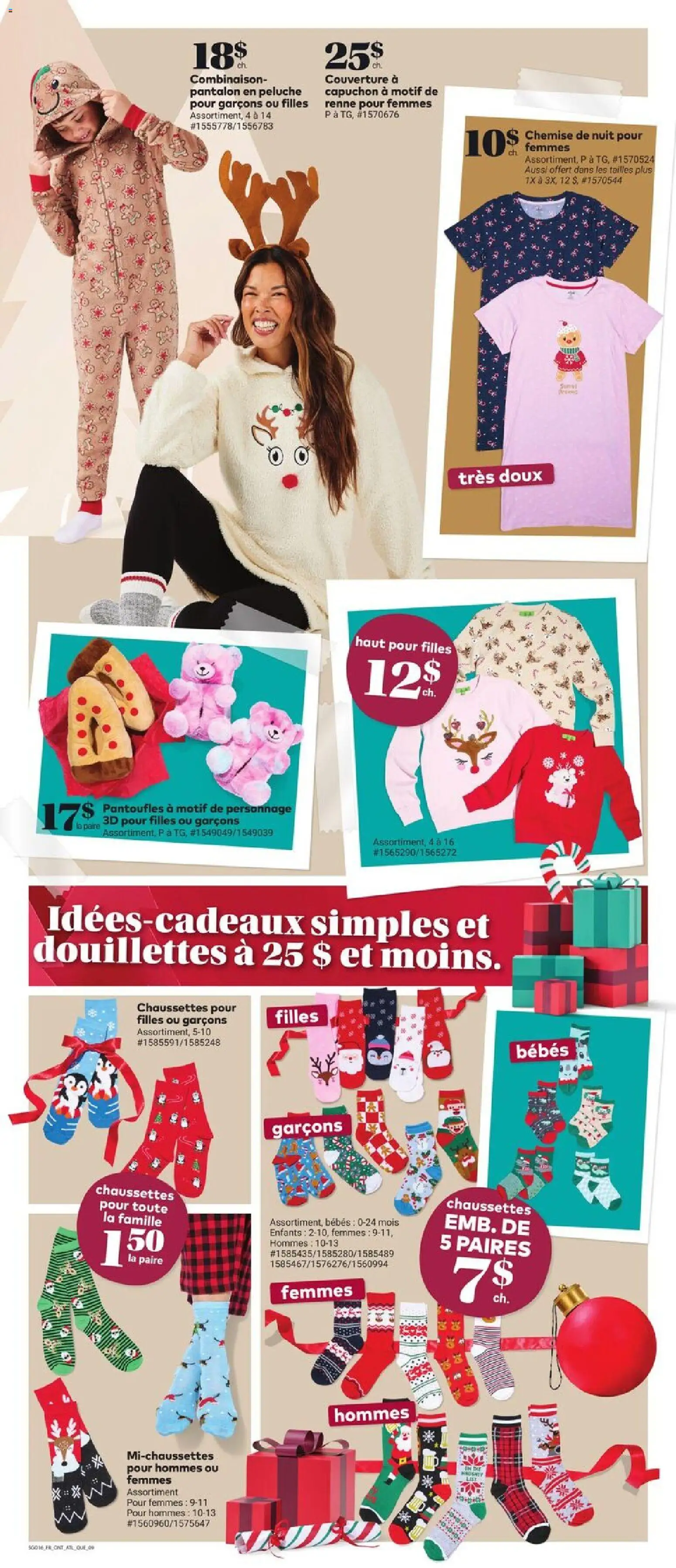 Giant Tiger flyer valid from 19.11.2025 | Page: 11 | Products: Slippers, Blanket, Shoes, Socks