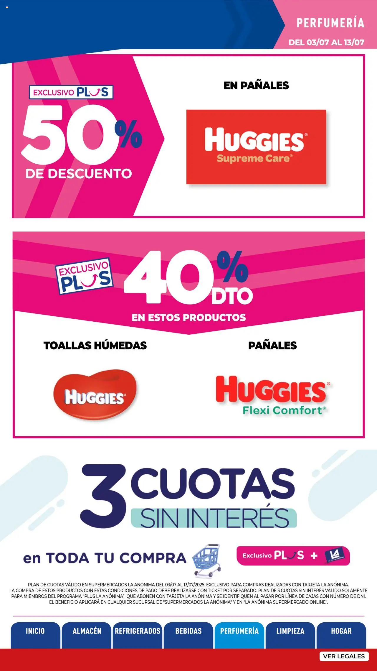 La Anonima - Insuperables - z5 │ válido desde el 03.07.2025 | Página: 26 | Productos: Toallas, Pañales