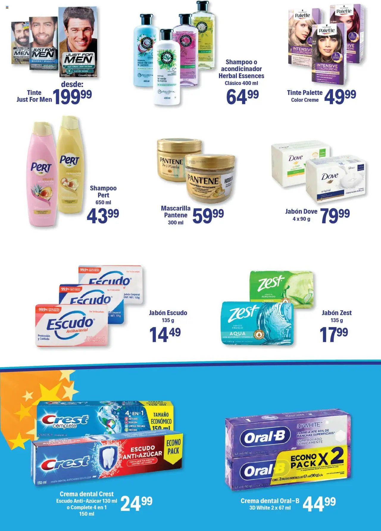 Nuevas ofertas de S-Mart válidas en toda la República Mexicana desde el 14.10.2025. ¡Encuentra las mejores ofertas en S-Mart - Folleto de Feria - Monterrey! | Página: 4 | Productos: Pasta dental, Agua, Aceite, Acondicionador
