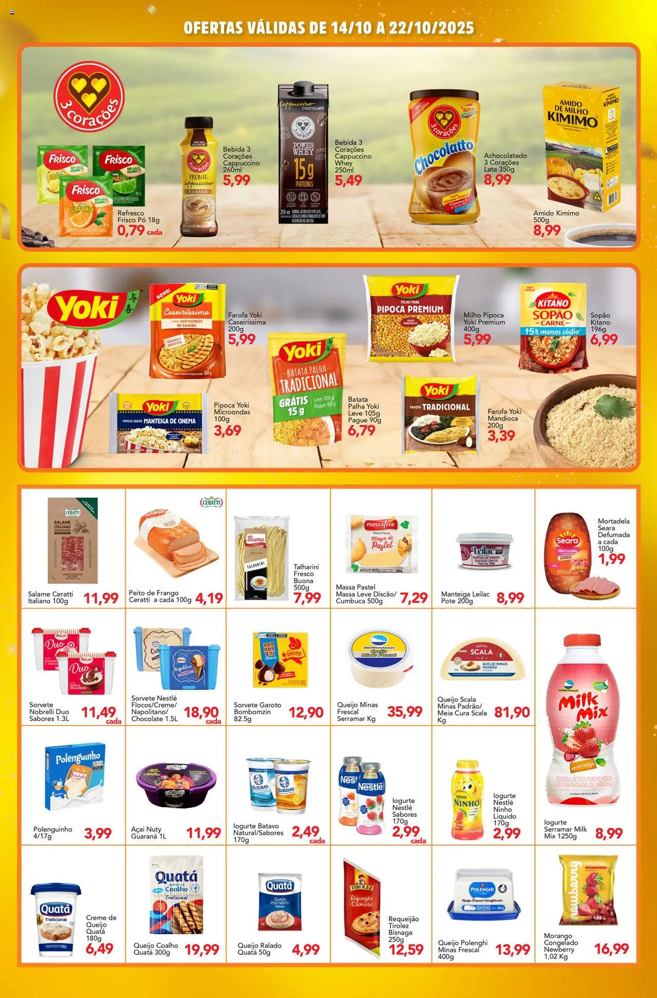 Supermercados Joanin Folheto - válido de 14.10.2025 | Página: 4 | Produtos: Queijo ralado, Carne, Creme, Batata palha