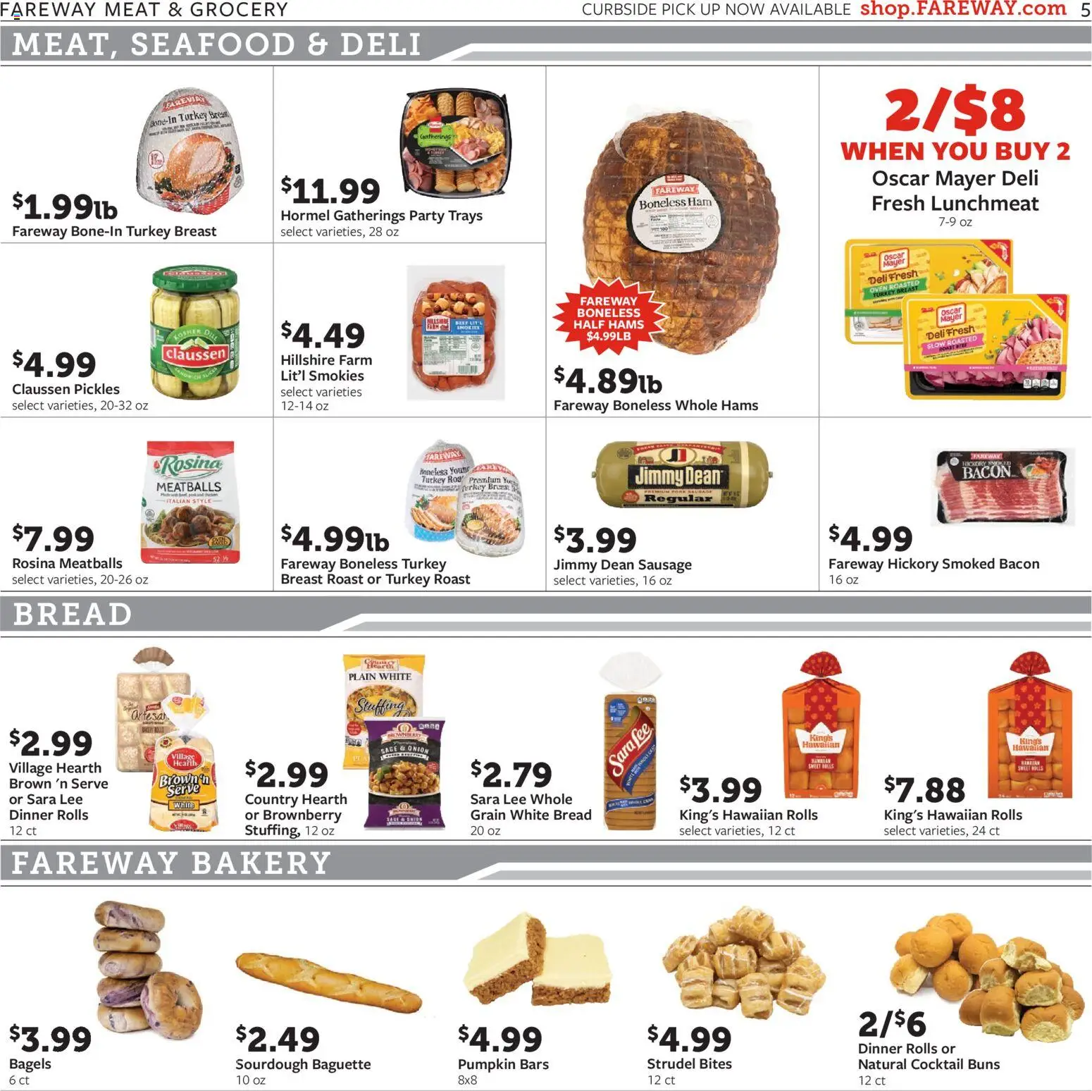 Fareway Weekly Ad - valid from 17.11.2025 | Page: 5 | Products: Bread, Pork, Beef, Sausage