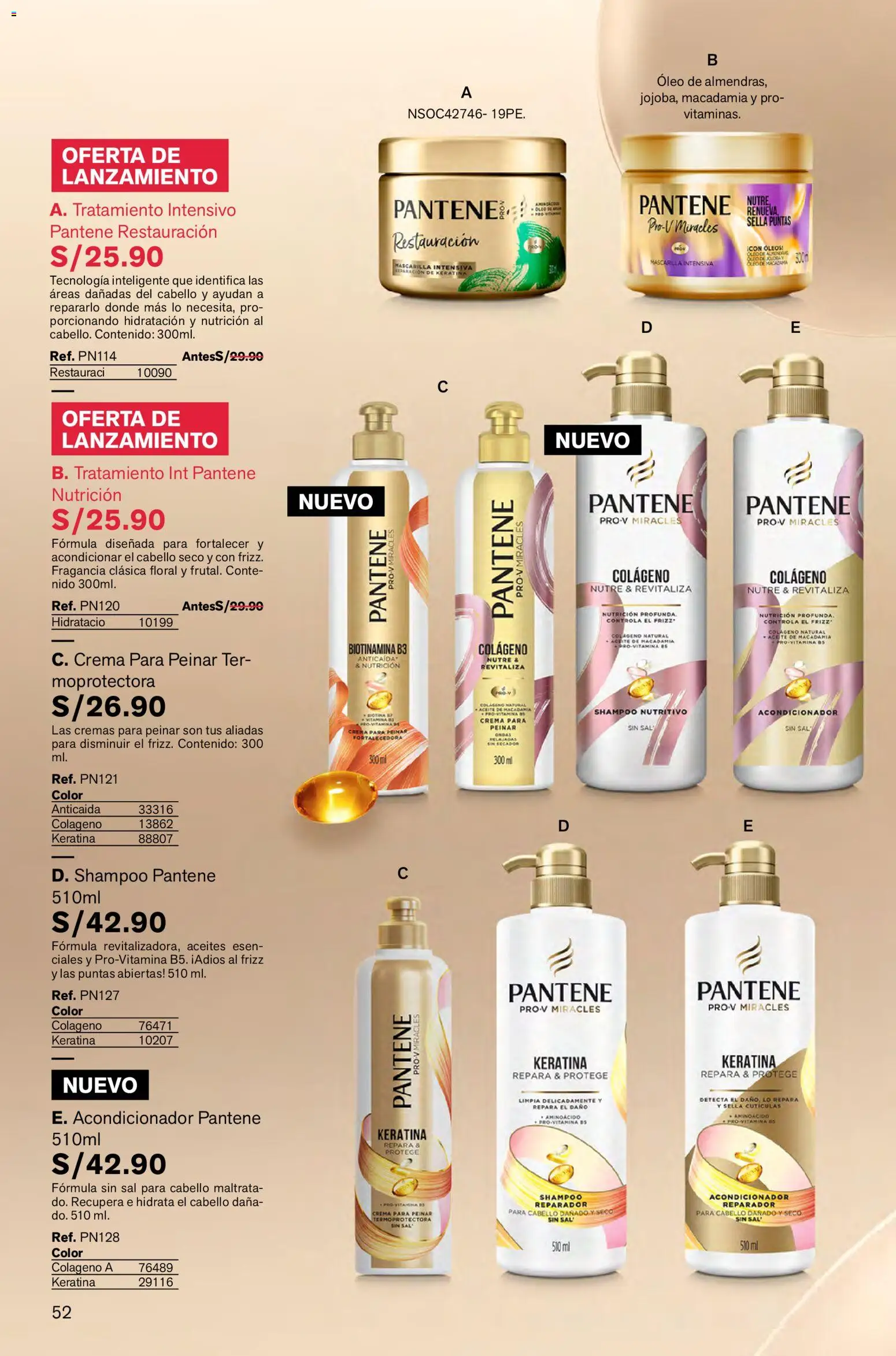 Catálogo Leonisa válido desde 26.12.2025 | Página: 52 | Productos: Shampoo, Acondicionador, Crema, Almendras