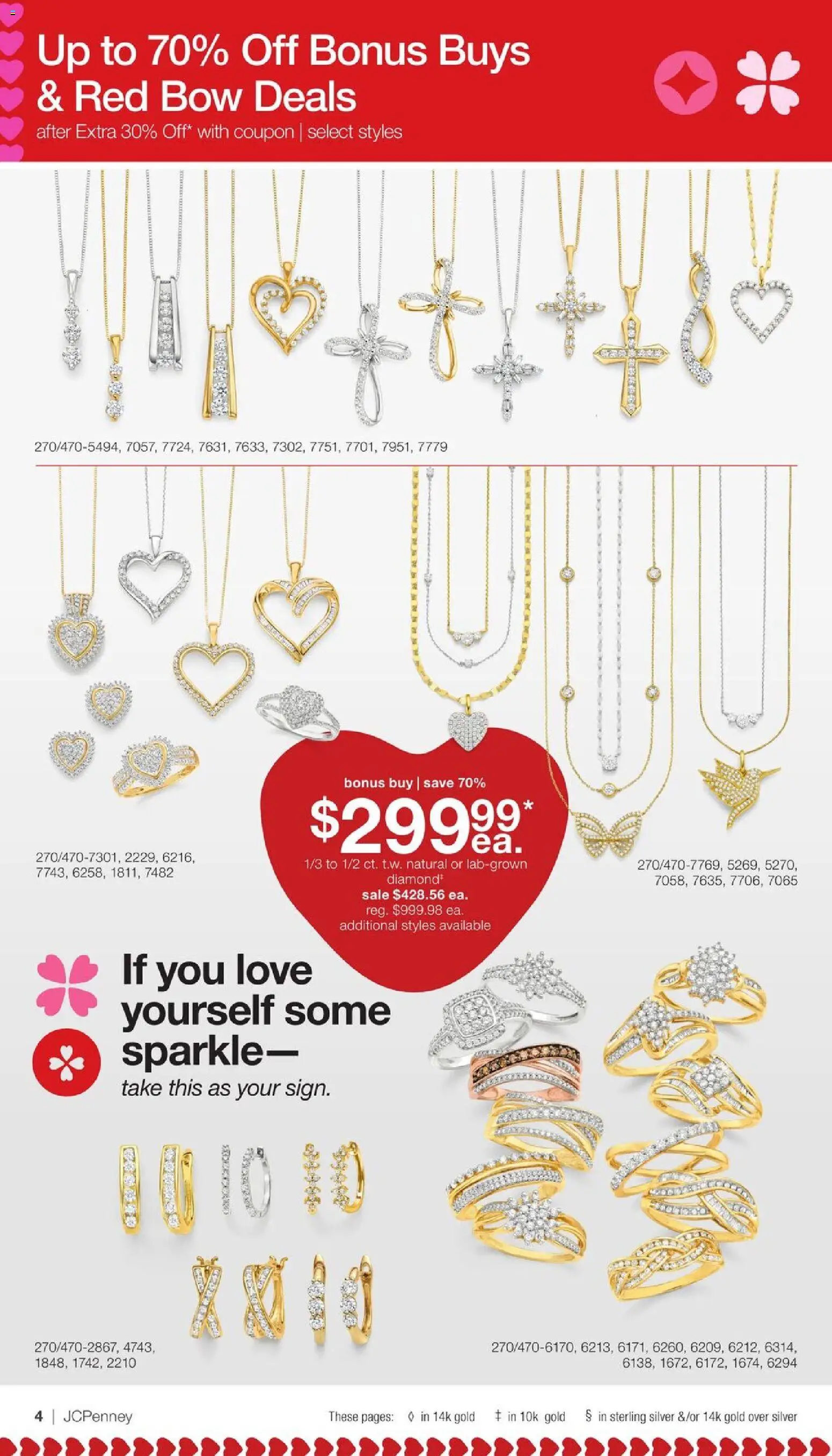 JCPenney Valentine’s Day Jewelry Sale - valid from 17.01.2026 | Page: 3 | Products: Bow