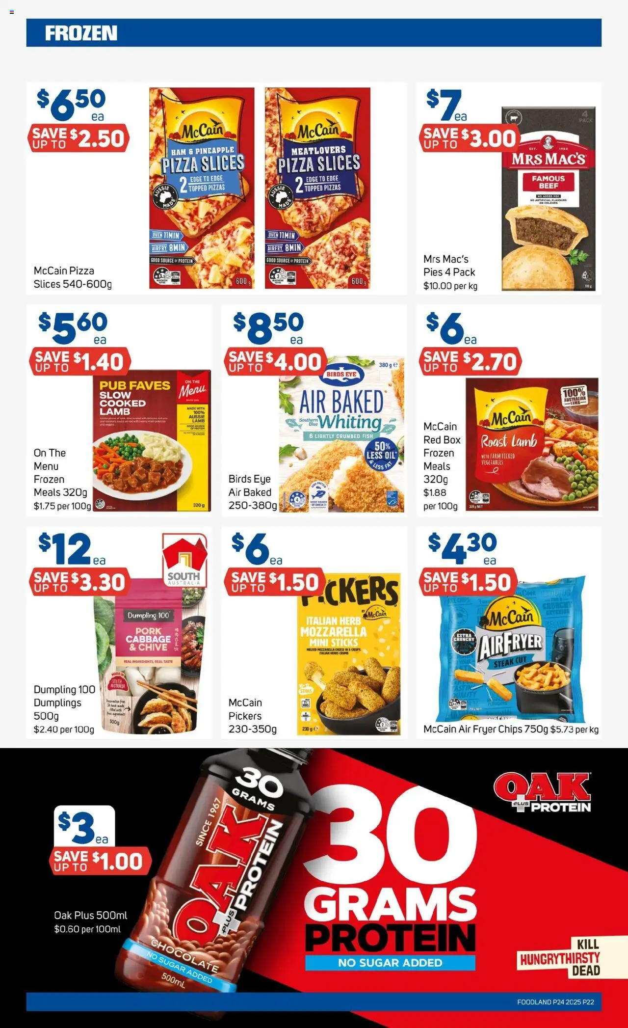 Foodland catalogue - valid from 11.06.2025 | Page: 22 | Products: Steak, Cabbage, Pies, Oven