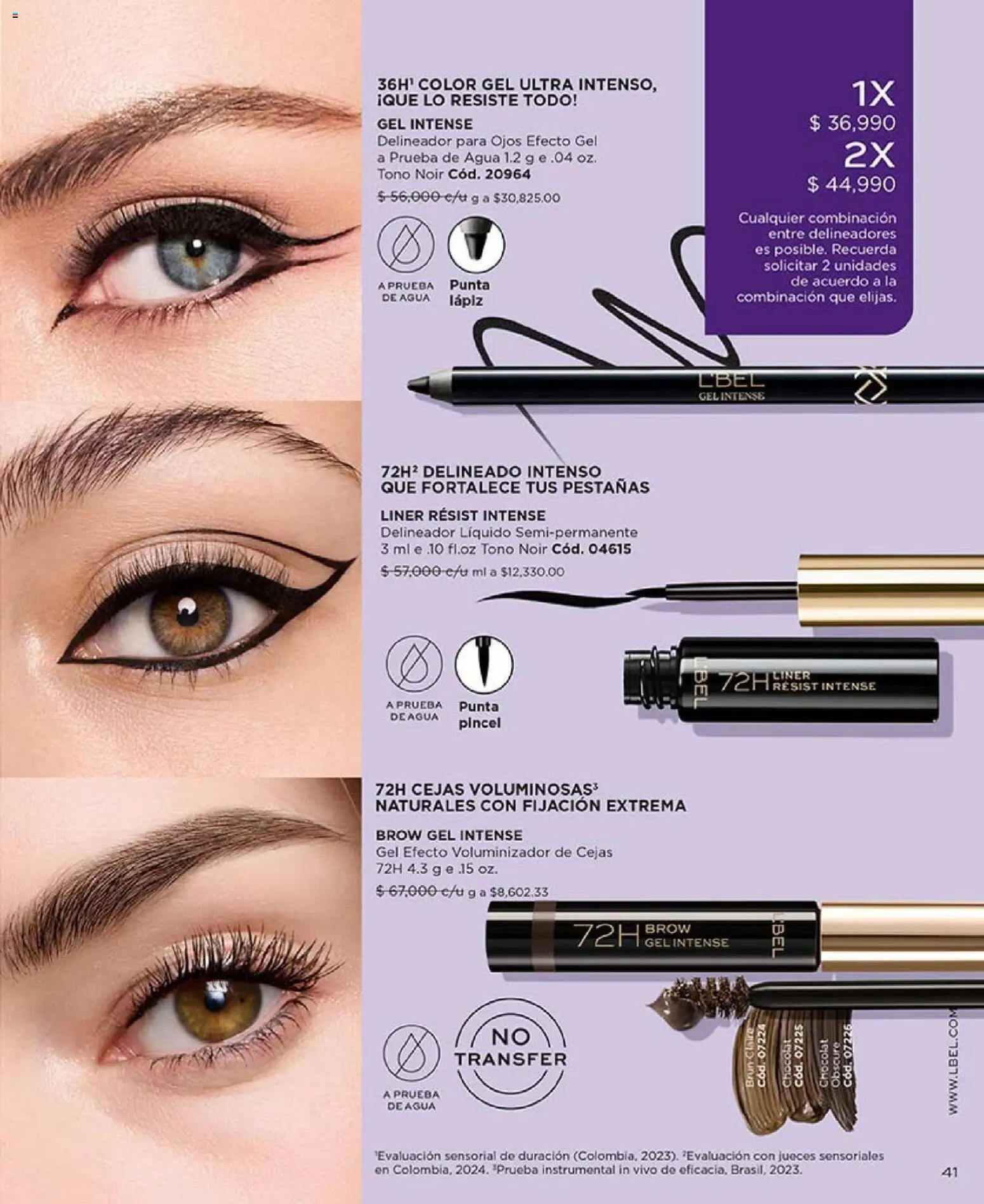 L'Bel revista - valida desde el 01.04.2026 | Página: 45 | Productos: Agua, Delineador, Combinación