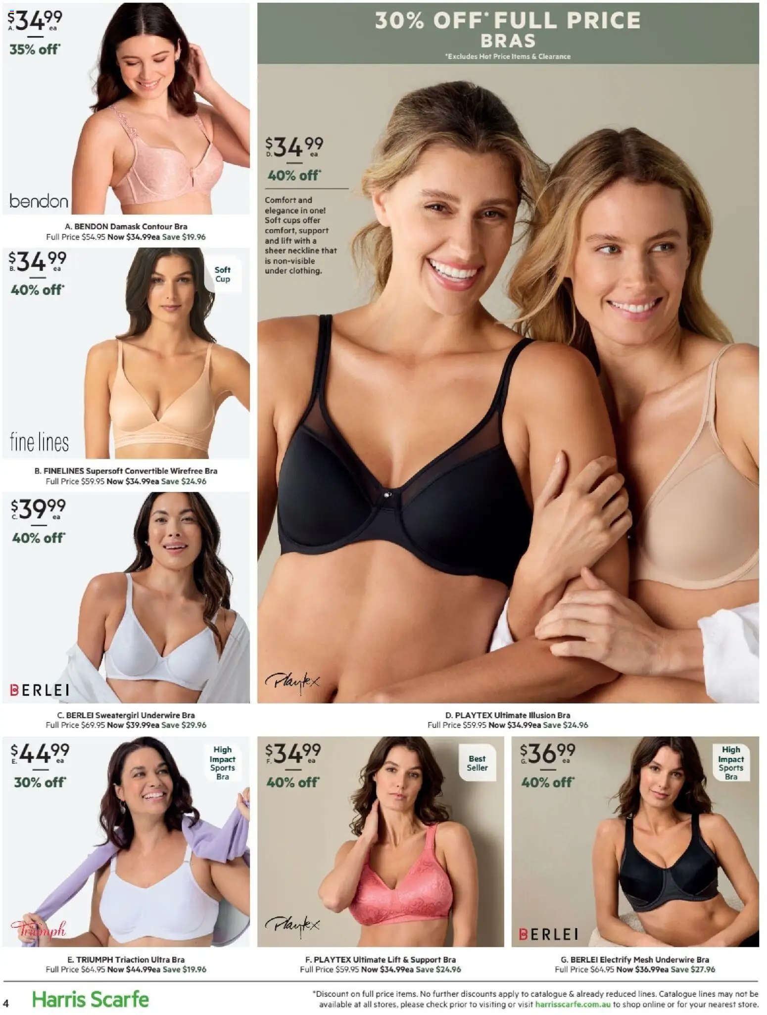 Harris Scarfe catalogue - valid from 27.02.2026 | Page: 4 | Products: Cups, Bra, Contour