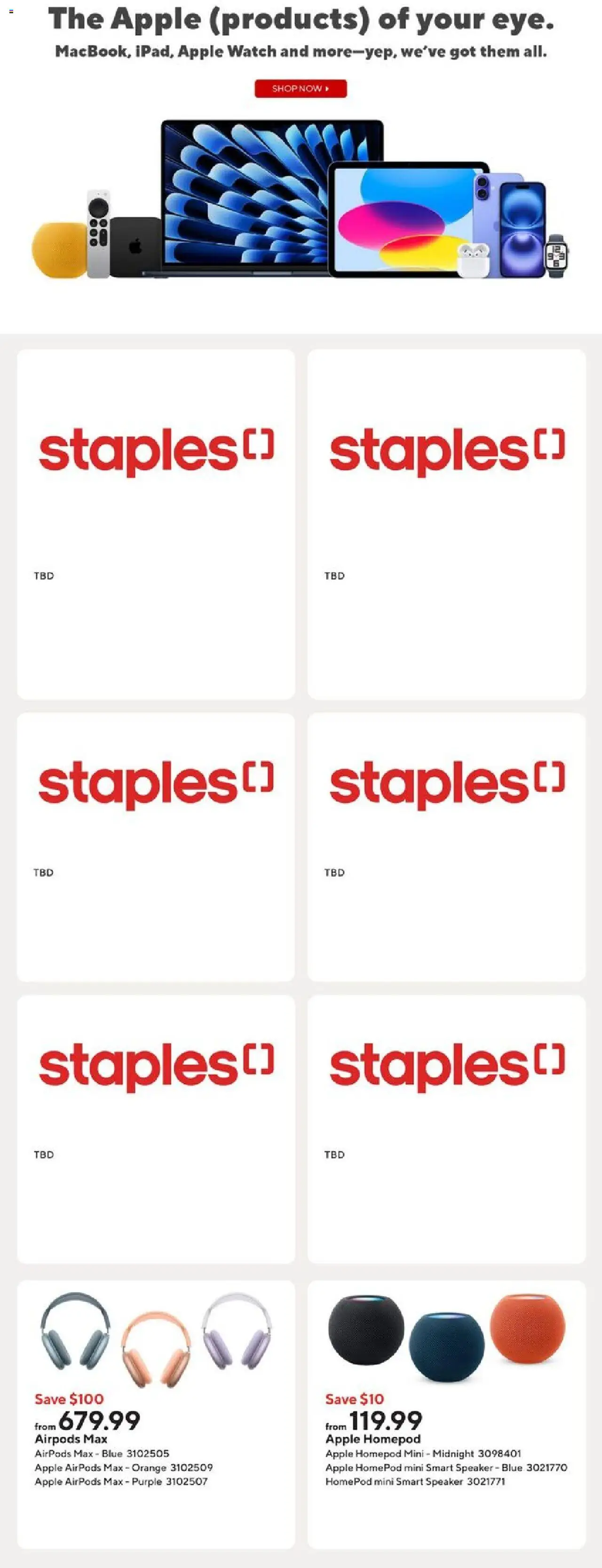 Staples flyer valid from 19.09.2025 | Page: 8 | Products: Watch, Speaker