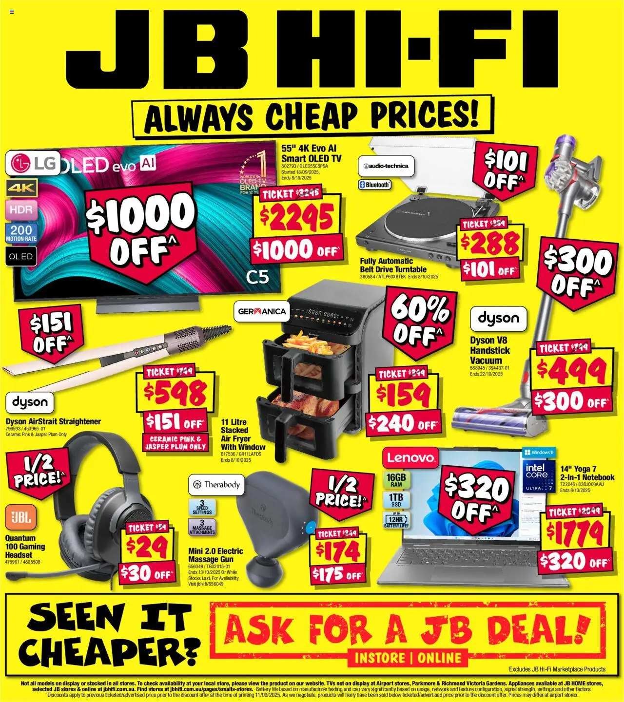JB Hi-Fi catalogue - valid from 25.09.2025 | Page: 32 | Products: Battery, Belt, Notebook, Headset