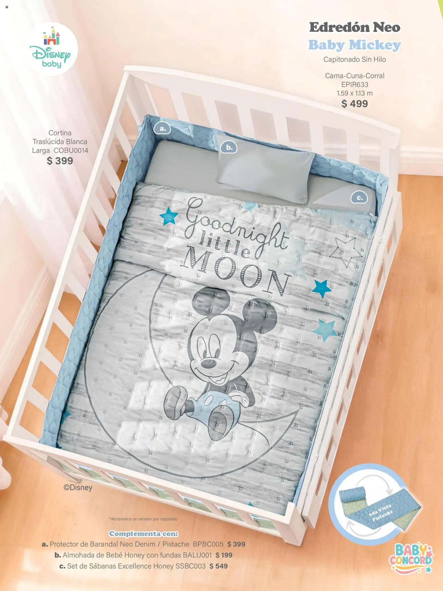 Nuevas ofertas de Colchas Concord válidas en toda la República Mexicana desde el 01.02.2026. ¡Encuentra las mejores ofertas en Colchas Concord catálogo Baby! | Página: 11 | Productos: Almohada, Sabanas