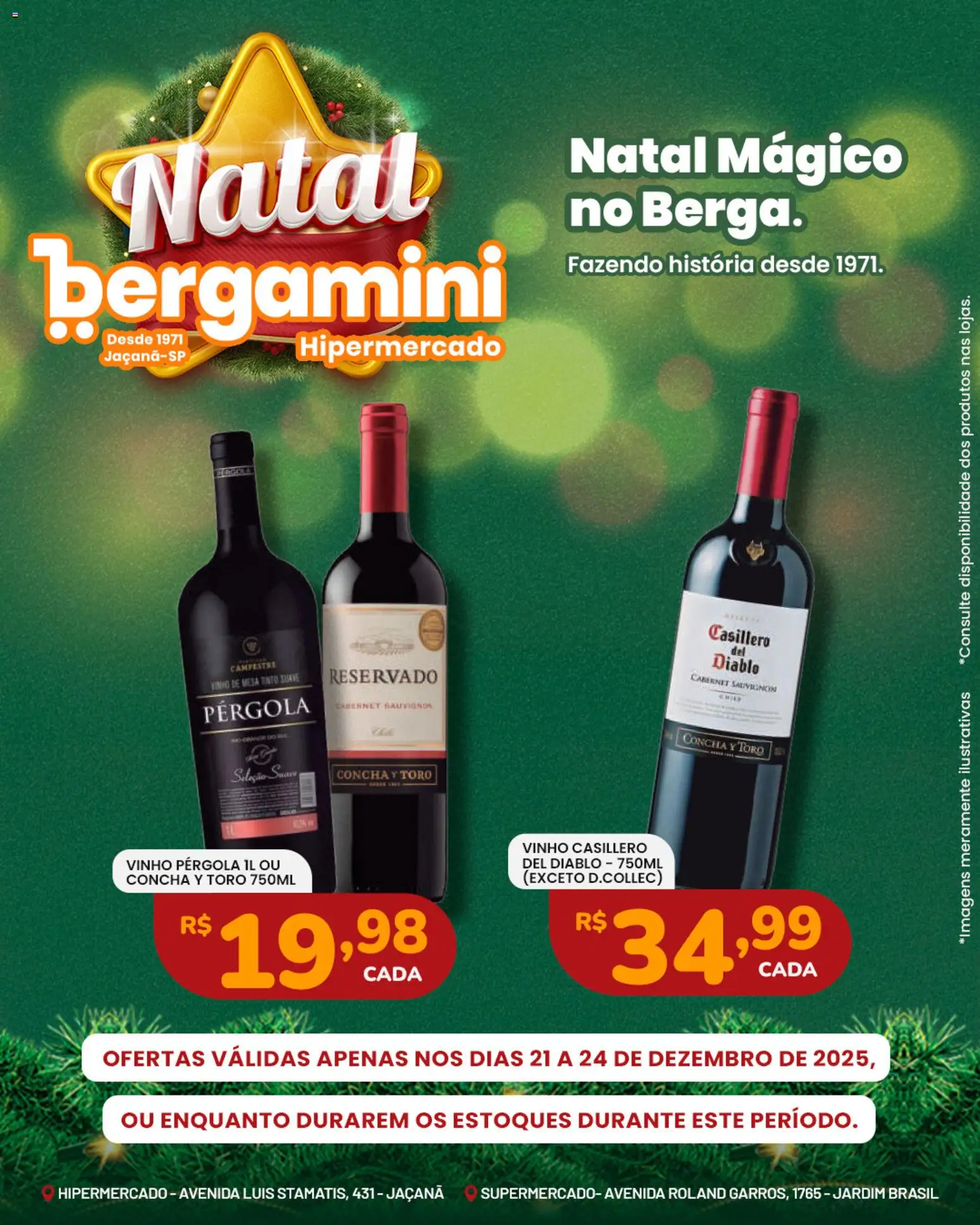 Supermercado Bergamini Folheto - válido de 21.12.2025 | Página: 10 | Produtos: Mesa, Vinho