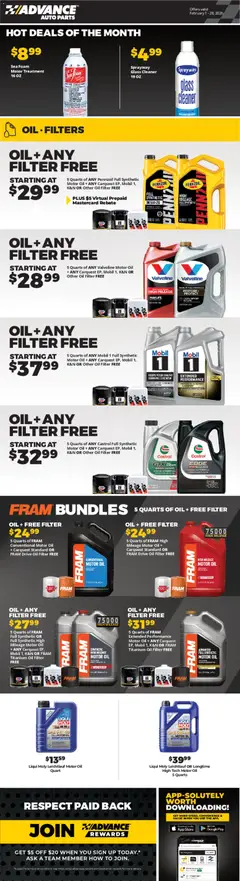 Preview of Advance Auto Parts weekly ads valid from 01.02.2026