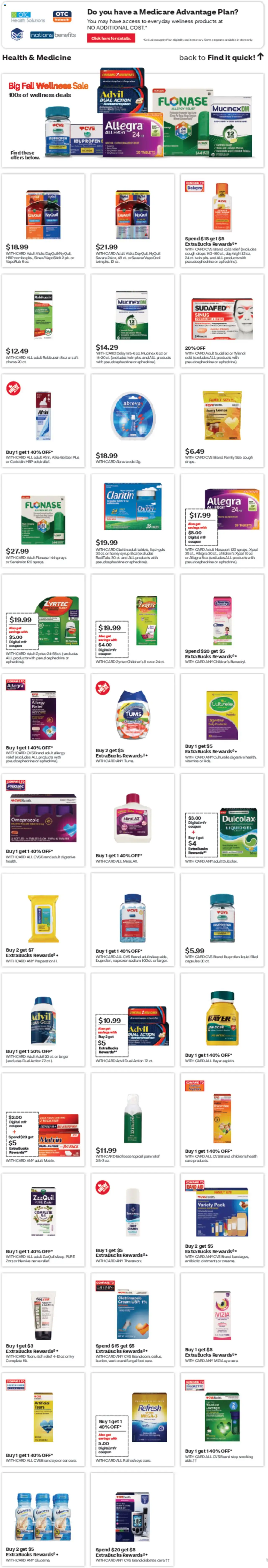 CVS Pharmacy Weekly Ad - WA - valid from 28.09.2025 | Page: 6 | Products: Couch, Cream