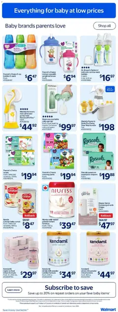Preview of Walmart weekly flyer from shop Walmart valid from 23.10.2025 | Page: 11 | Products: Powder, Milk, Pants