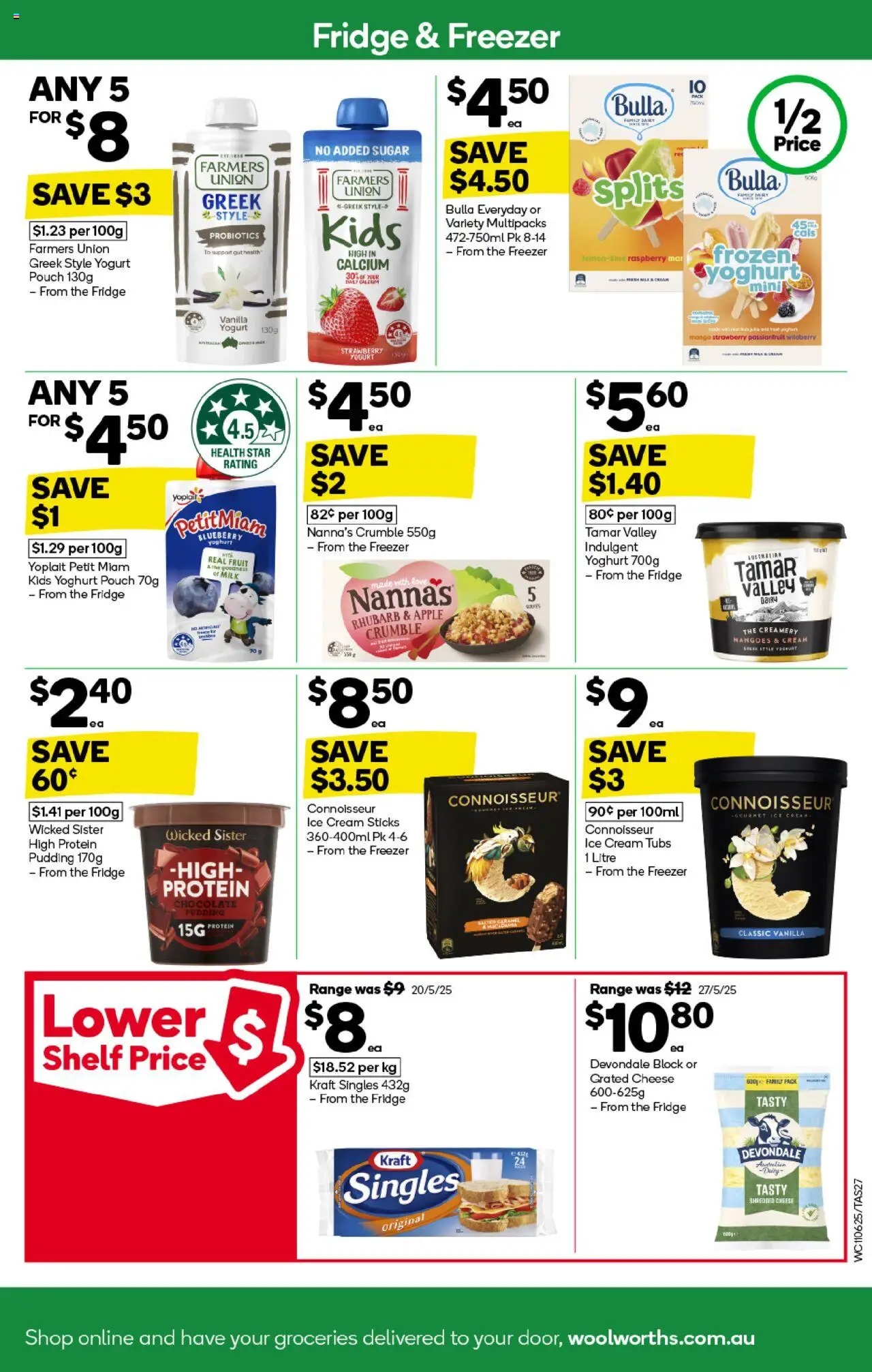 Woolworths catalogue - valid from 11.06.2025 | Page: 27 | Products: Shelf, Yoghurt, Passionfruit, Freezer