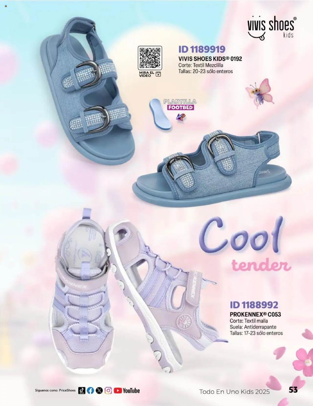 Nuevas ofertas de Price Shoes válidas en toda la República Mexicana desde el 23.04.2025. ¡Encuentra las mejores ofertas en Price Shoes catálogo Kids! | Página: 53 | Productos: Malla, Video