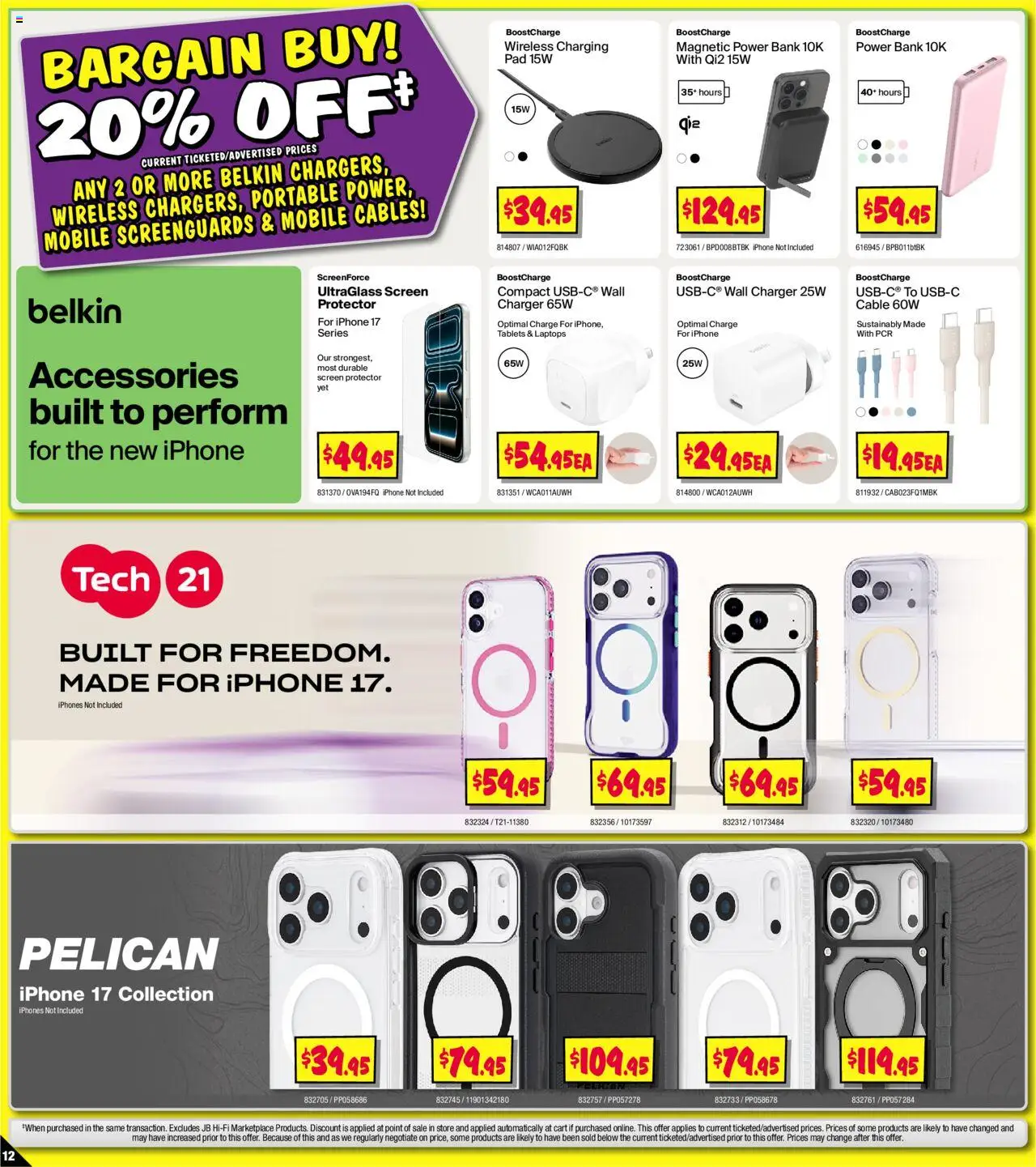 JB Hi-Fi catalogue - valid from 12.09.2025 | Page: 12 | Products: Charger, Cart, Accessories, Mobile