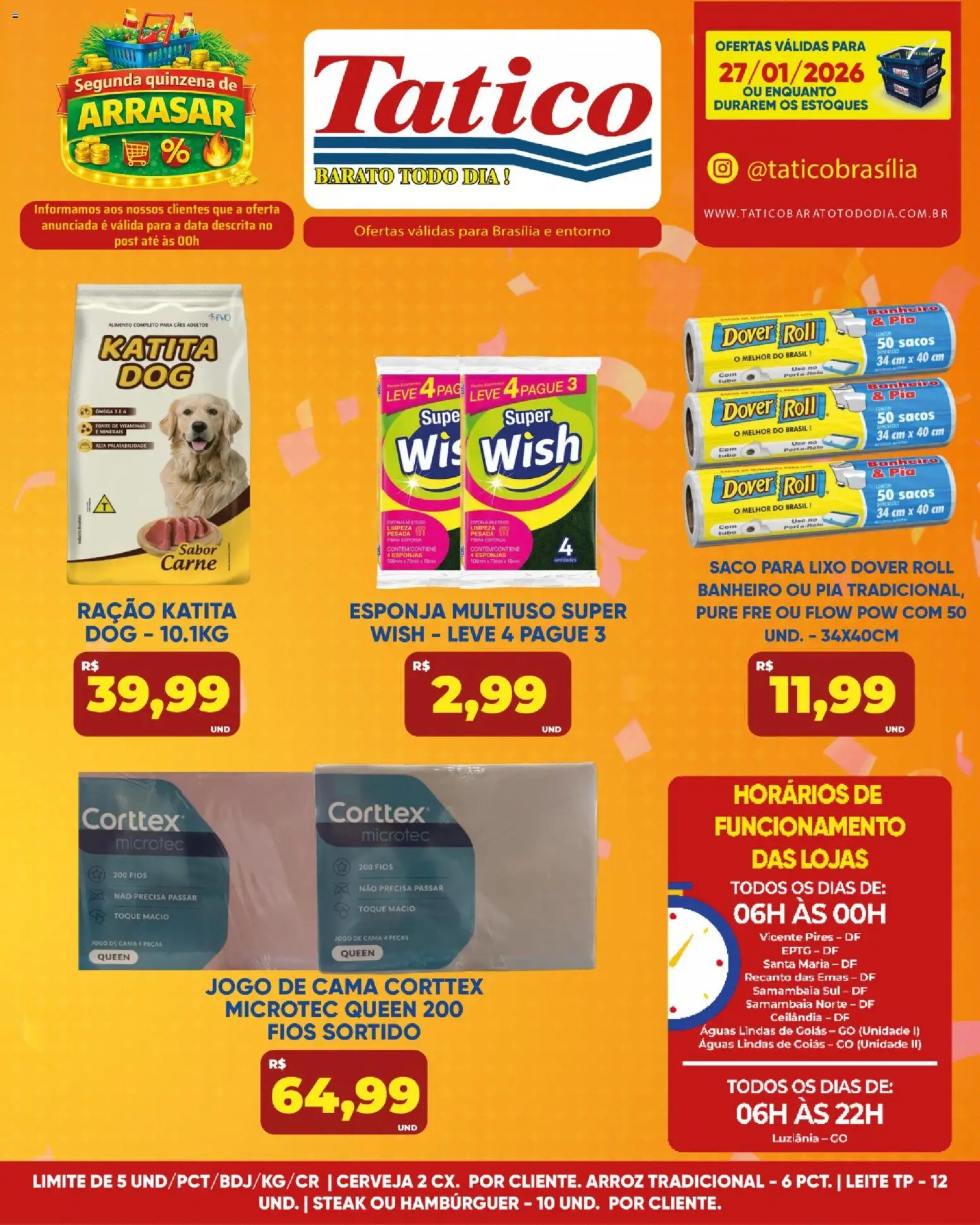 Tatico Folheto - válido de 27.01.2026 | Página: 14 | Produtos: Ômega 3, Cama, Leite, Arroz