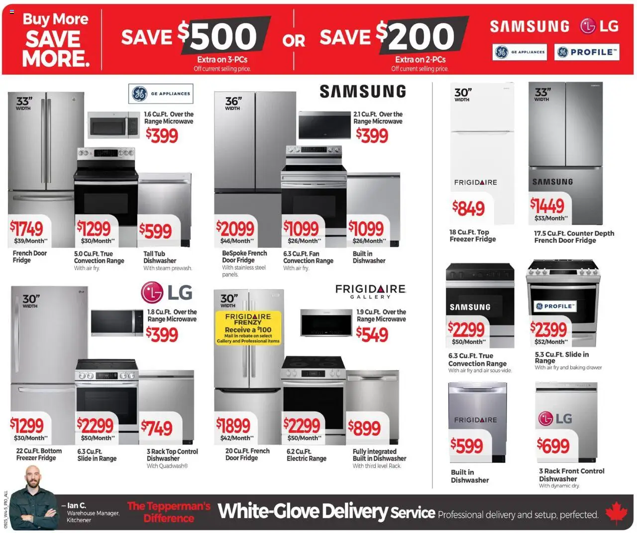 Tepperman's flyer valid from 18.09.2025 | Page: 12 | Products: Freezer, Dishwasher, Fan