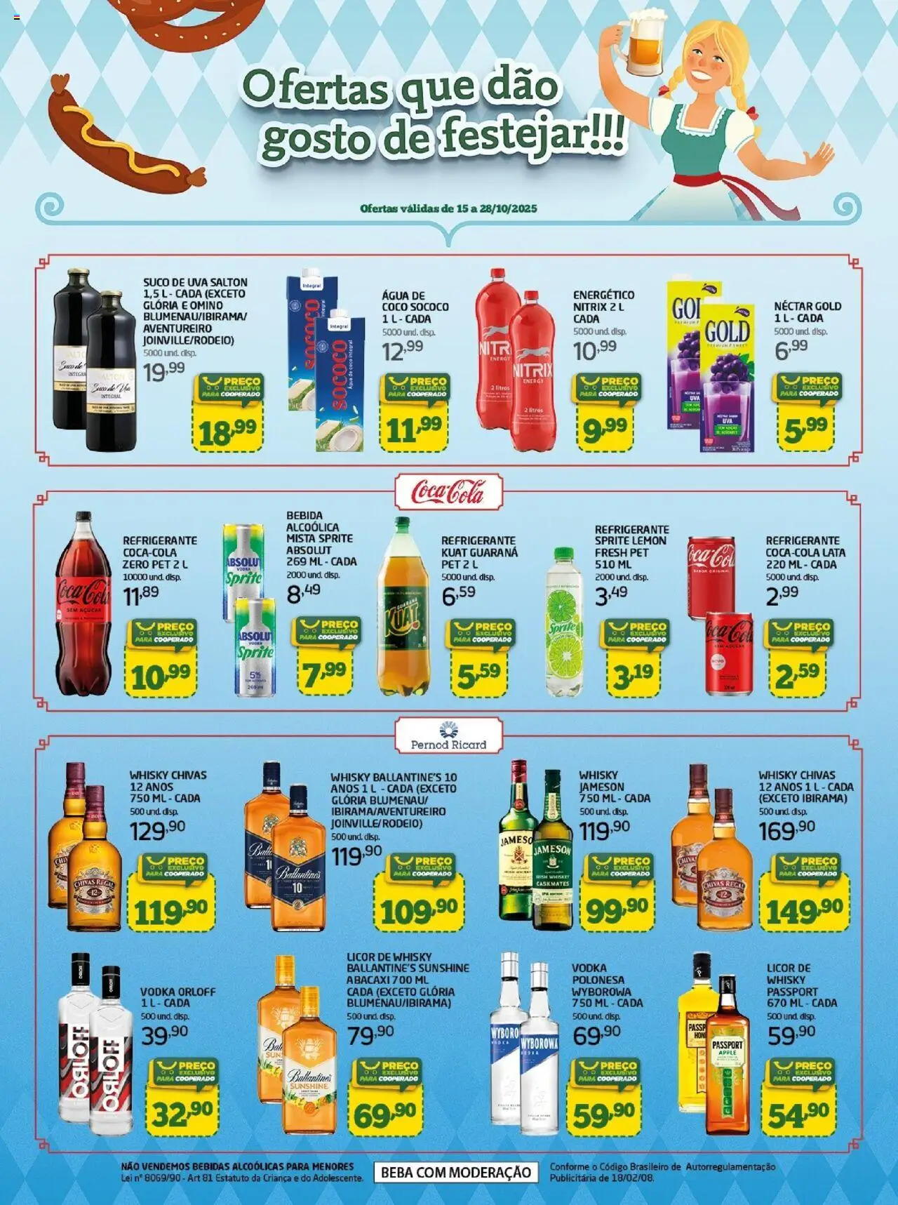 Cooper Folheto - válido de 15.10.2025 | Página: 3 | Produtos: Coco, Água de coco, Energético, Vodka