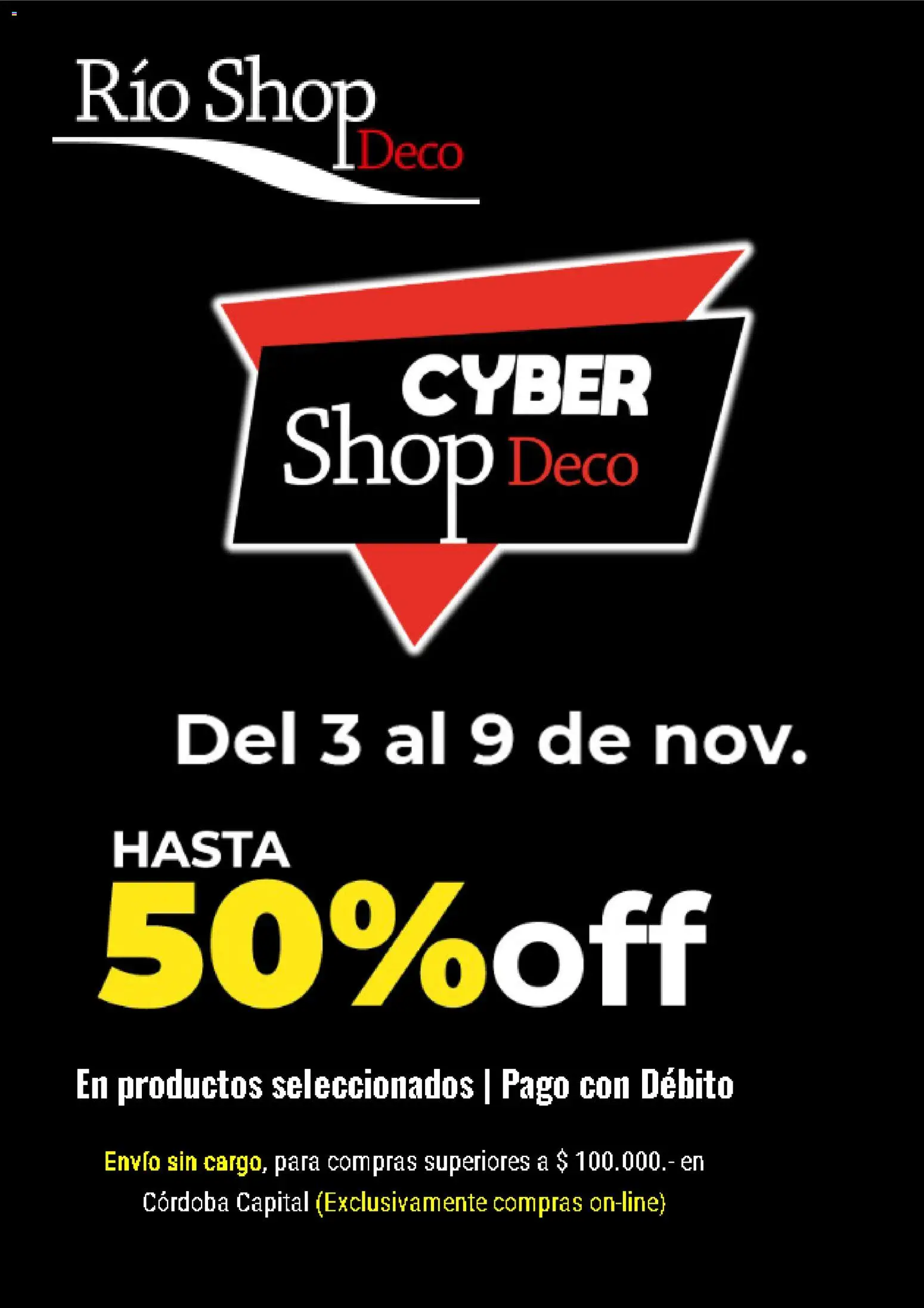 Río Shop Deco Cyber Monday │ válido desde el 03.11.2025 | Página: 1