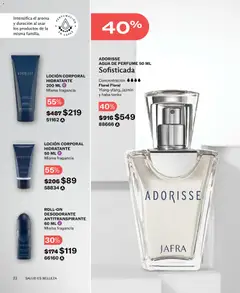 Vista previa de JAFRA catálogo, nuevo folleto de la tienda, válido en México a partir del 01.12.2025 | Página: 22 | Productos: Antitranspirante, Agua, Perfume, Fragancia
