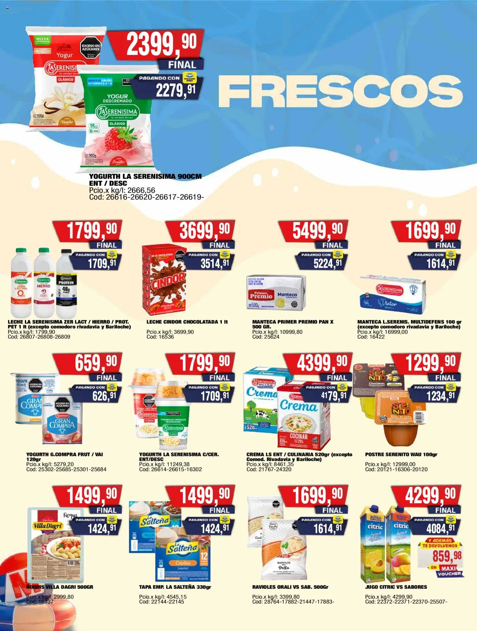 Maxiconsumo ofertas │ válido desde el 05.01.2026 | Página: 16 | Productos: Frutilla, Leche, Pan, Ravioles