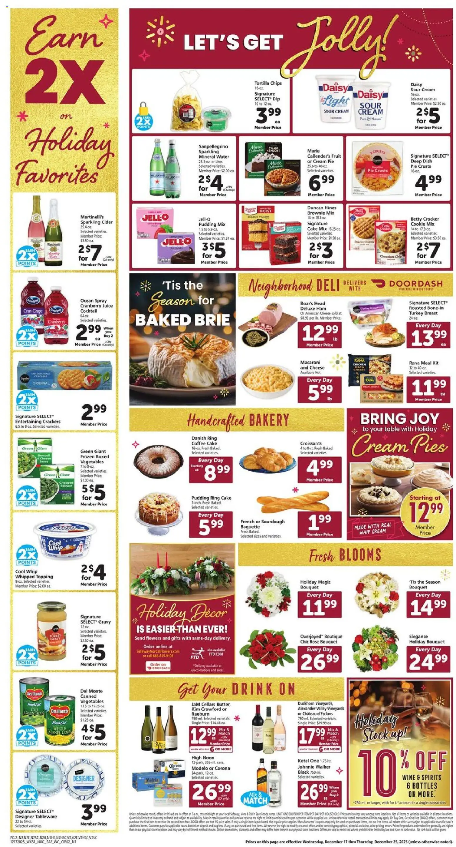Safeway Weekly Ad - valid from 17.12.2025 | Page: 4 | Products: Ring, Wine, Chips, Cream