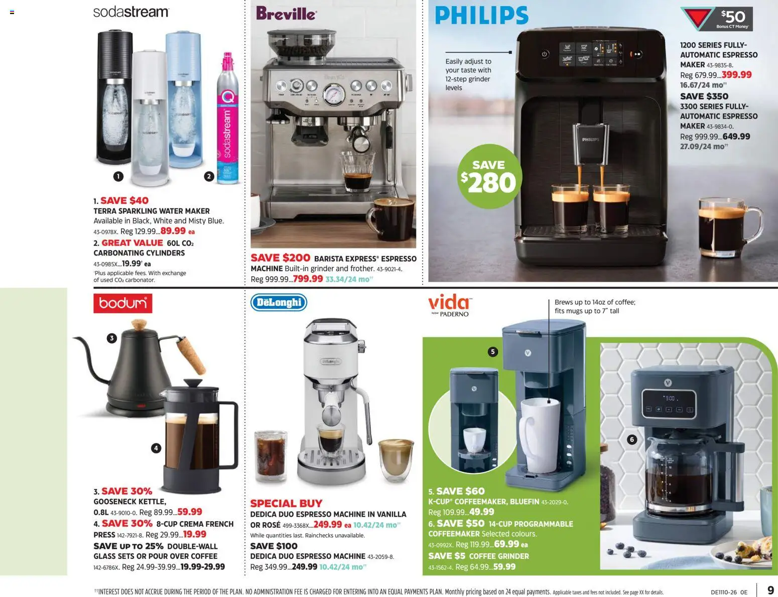 Canadian Tire flyer valid from 05.03.2026 | Page: 9 | Products: Grinder, Coffee